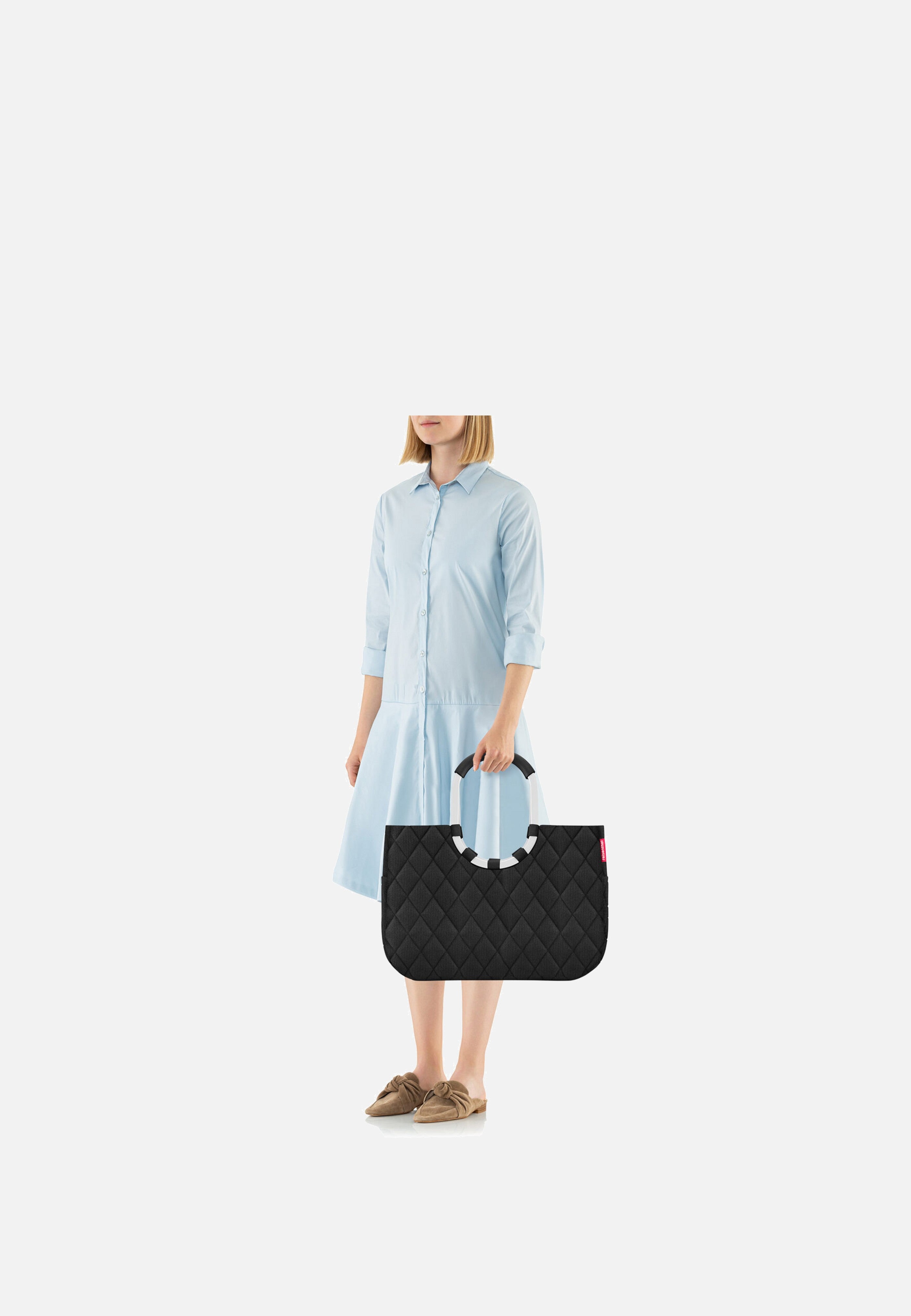 reisenthel loopshopper L Rhombus Black Einkaufskorb