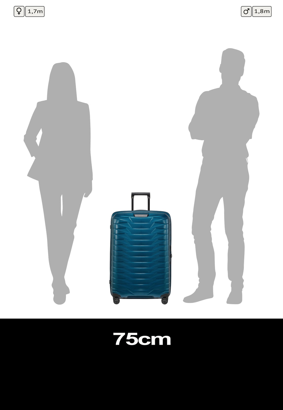 Samsonite Proxis Spinner 75/28 Petrol Blue Koffer
