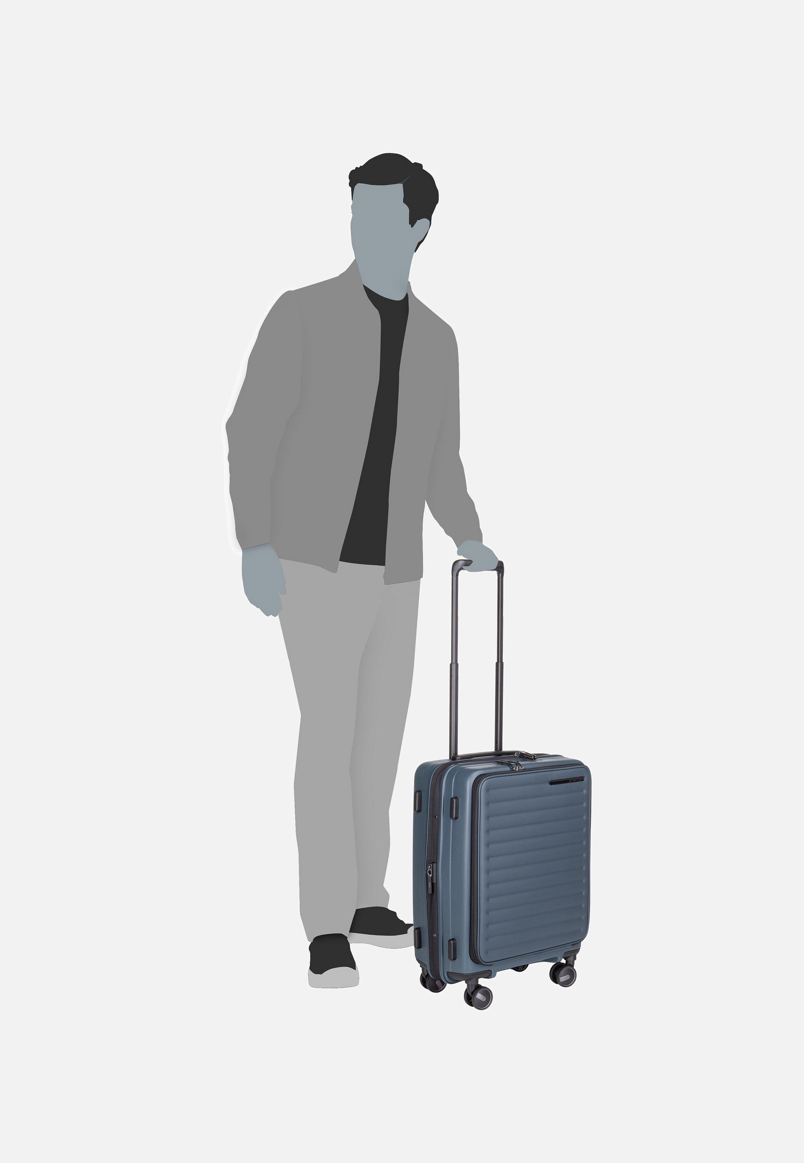 Samsonite RestackD Spinner 55 EXP Easy Access Midnight Koffer