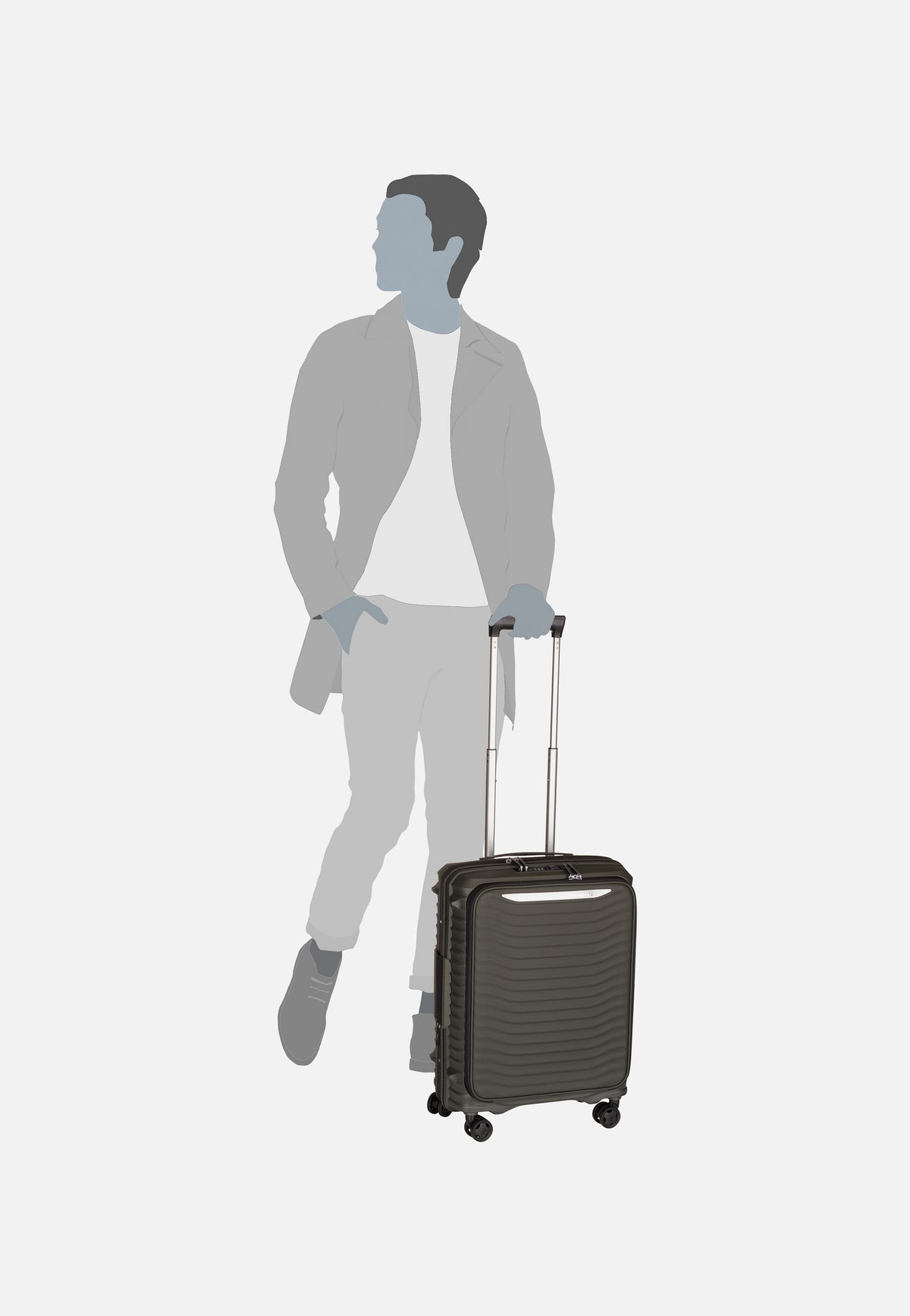 Samsonite Upscape Spinner 55 EXP Easy Access Climbing Ivy Koffer