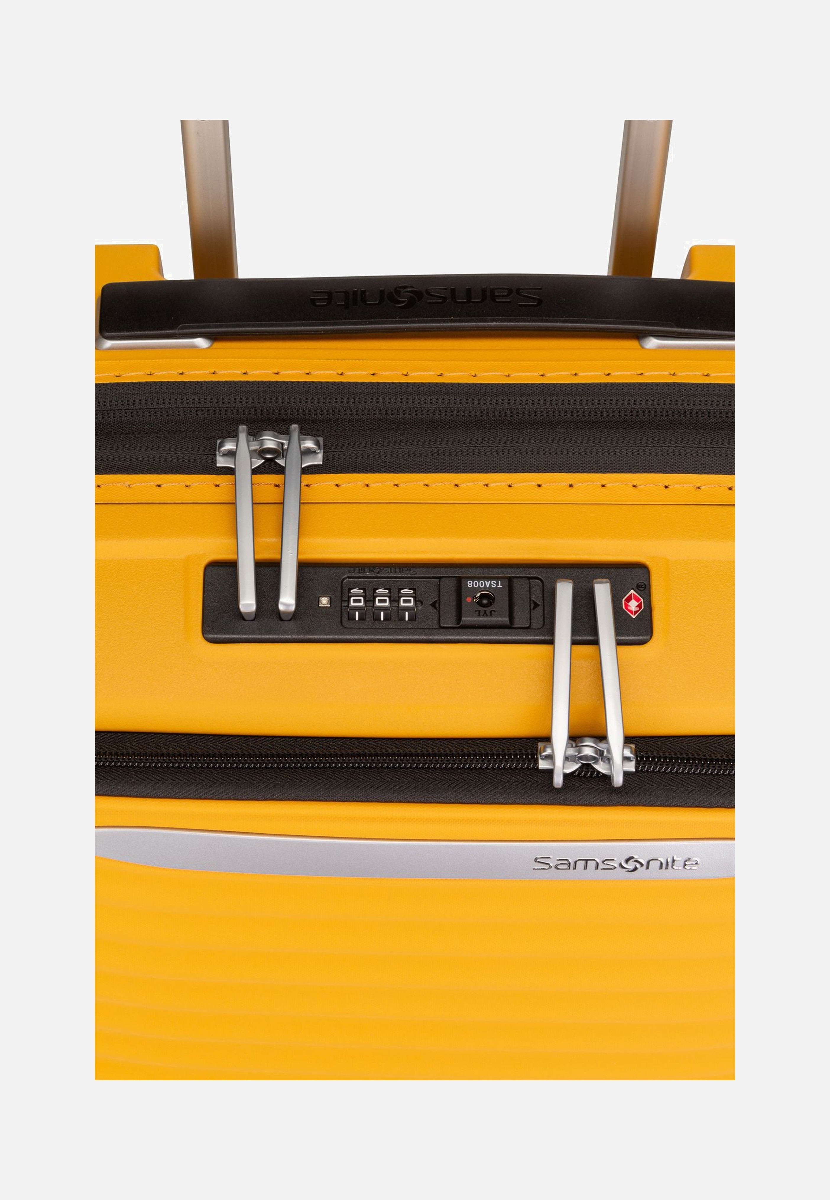 Samsonite Upscape Spinner 55 EXP Easy Access Yellow Koffer