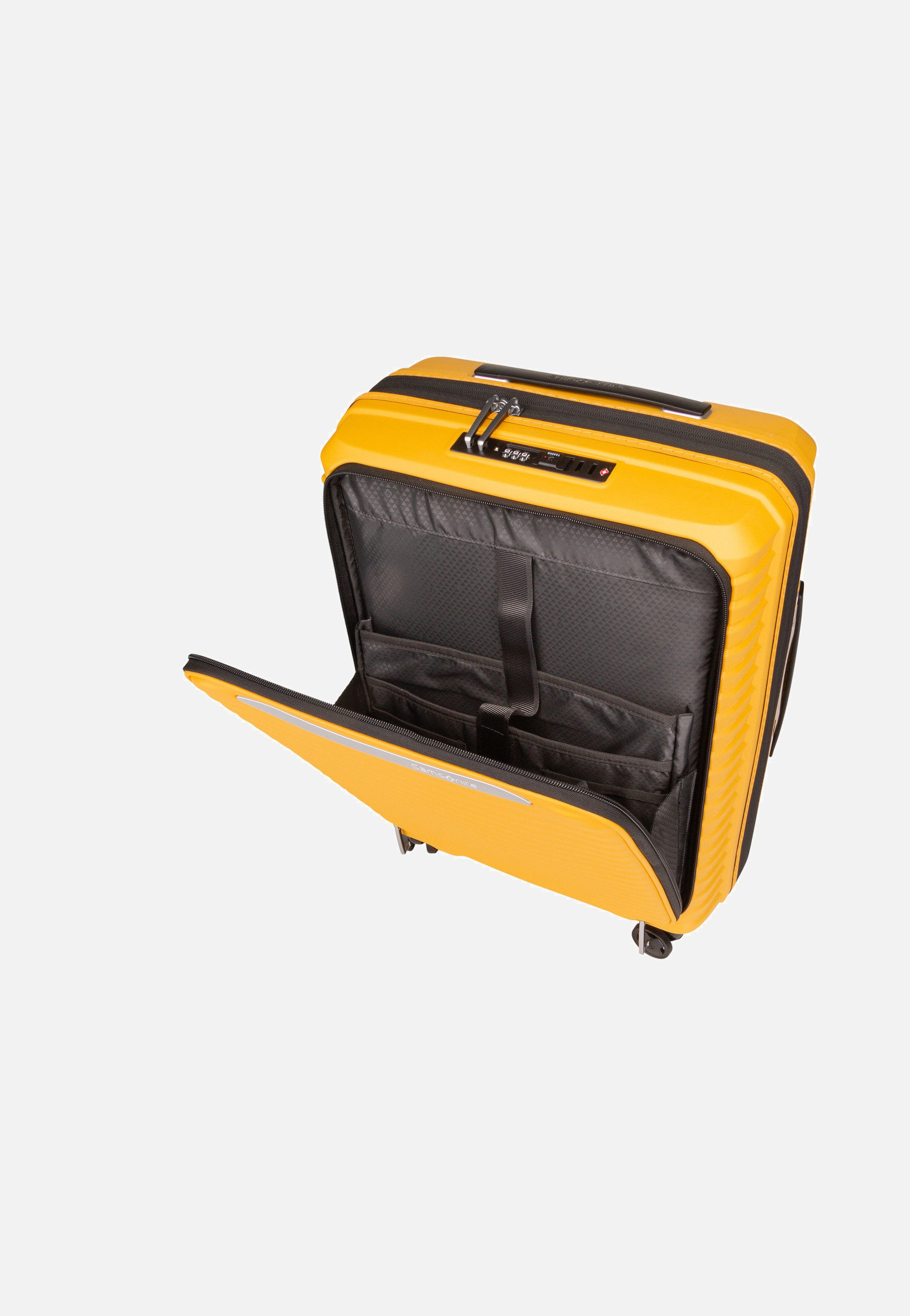 Samsonite Upscape Spinner 55 EXP Easy Access Yellow Koffer