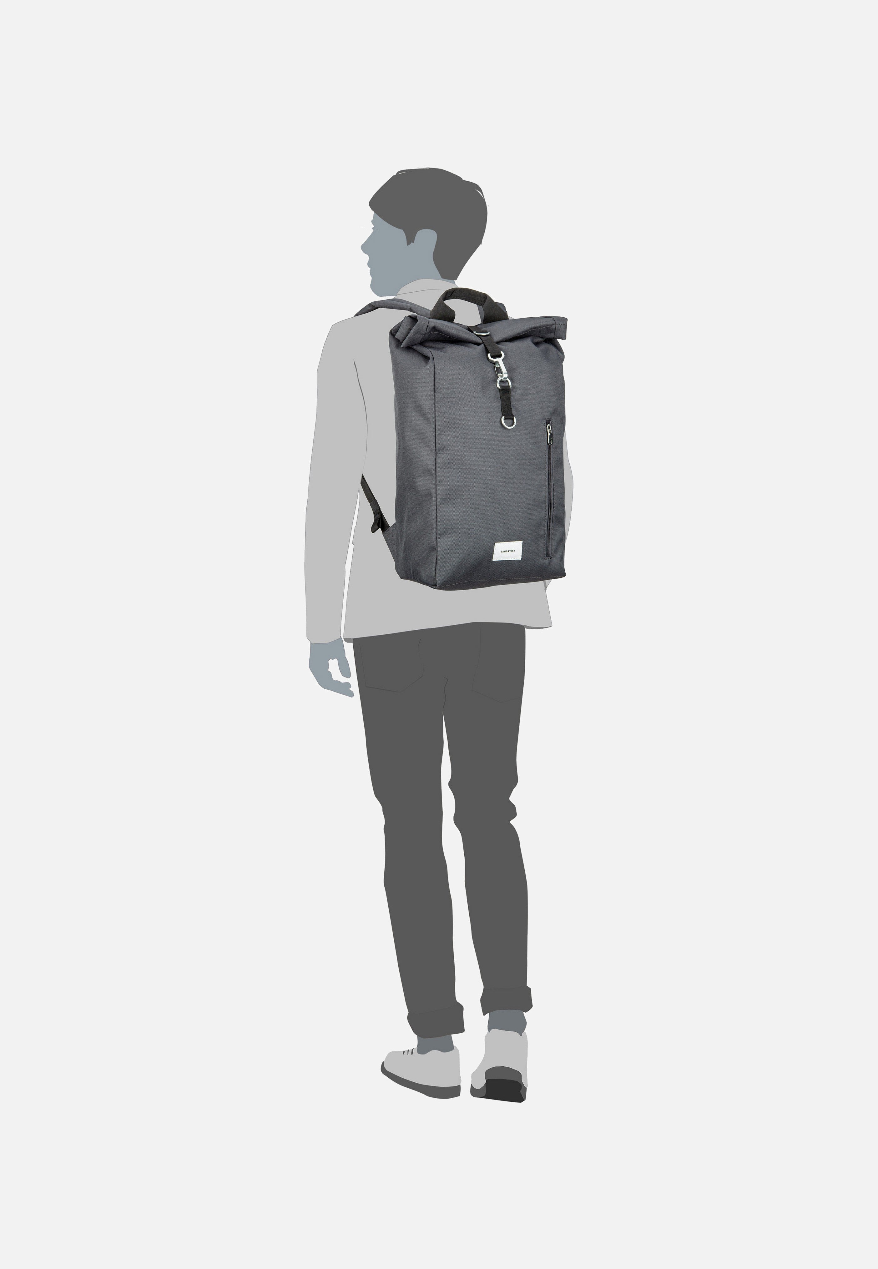 Sandqvist Ground L Asphalt Rucksack