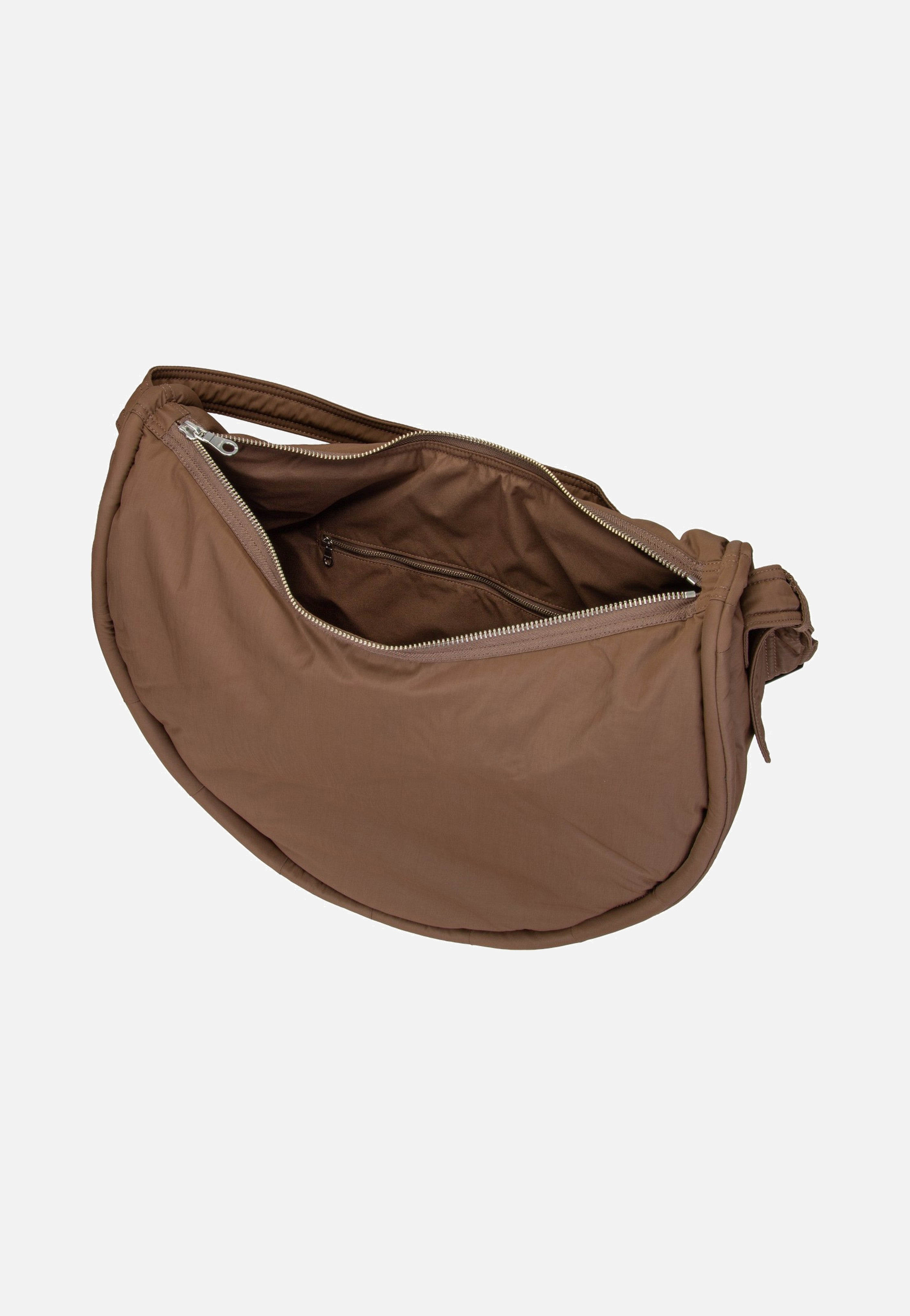 Sandqvist Curve Half Moon Dark Taupe Hobo Bag