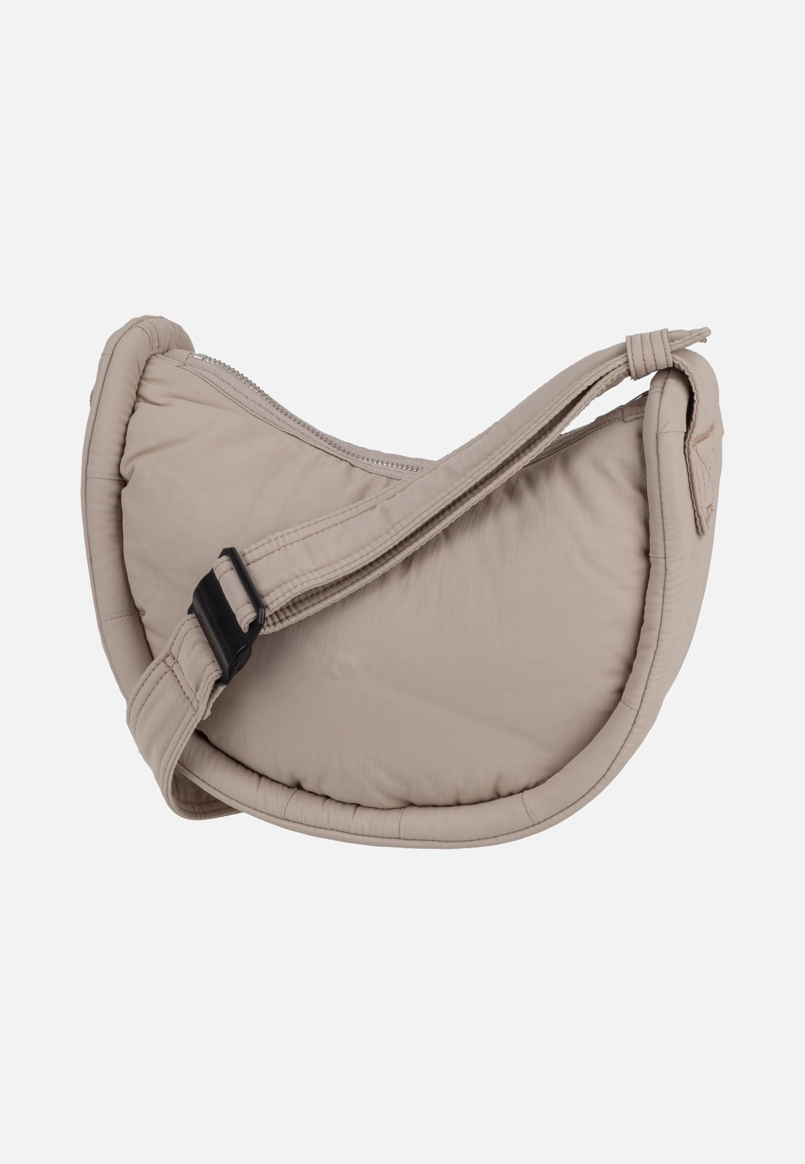 Sandqvist Curve Half Moon Mini Beige Hobo Bag