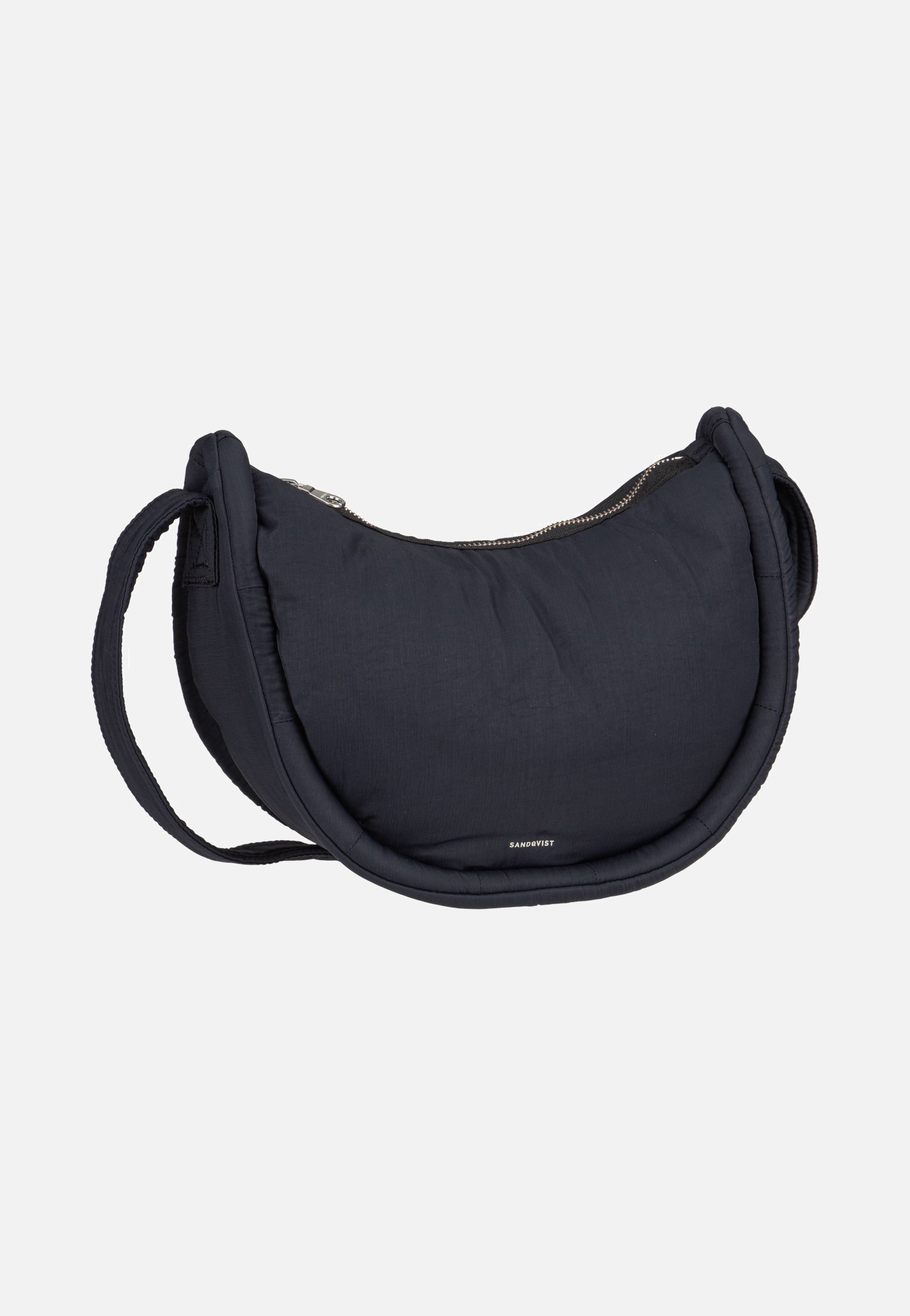 Sandqvist Curve Halfmoon Mini Black Hobo Bag