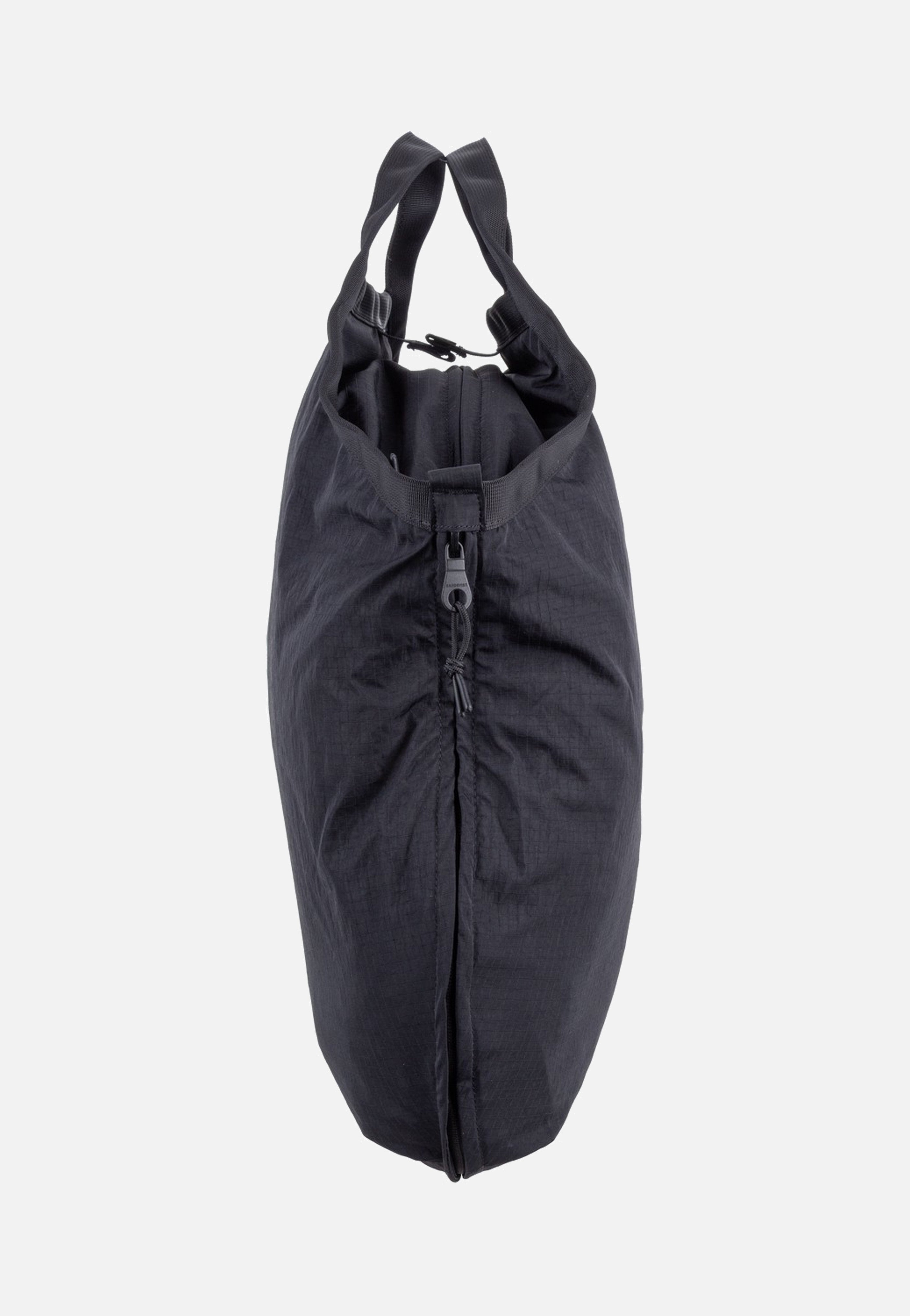 Sandqvist Grid Tote Black Tote Bag