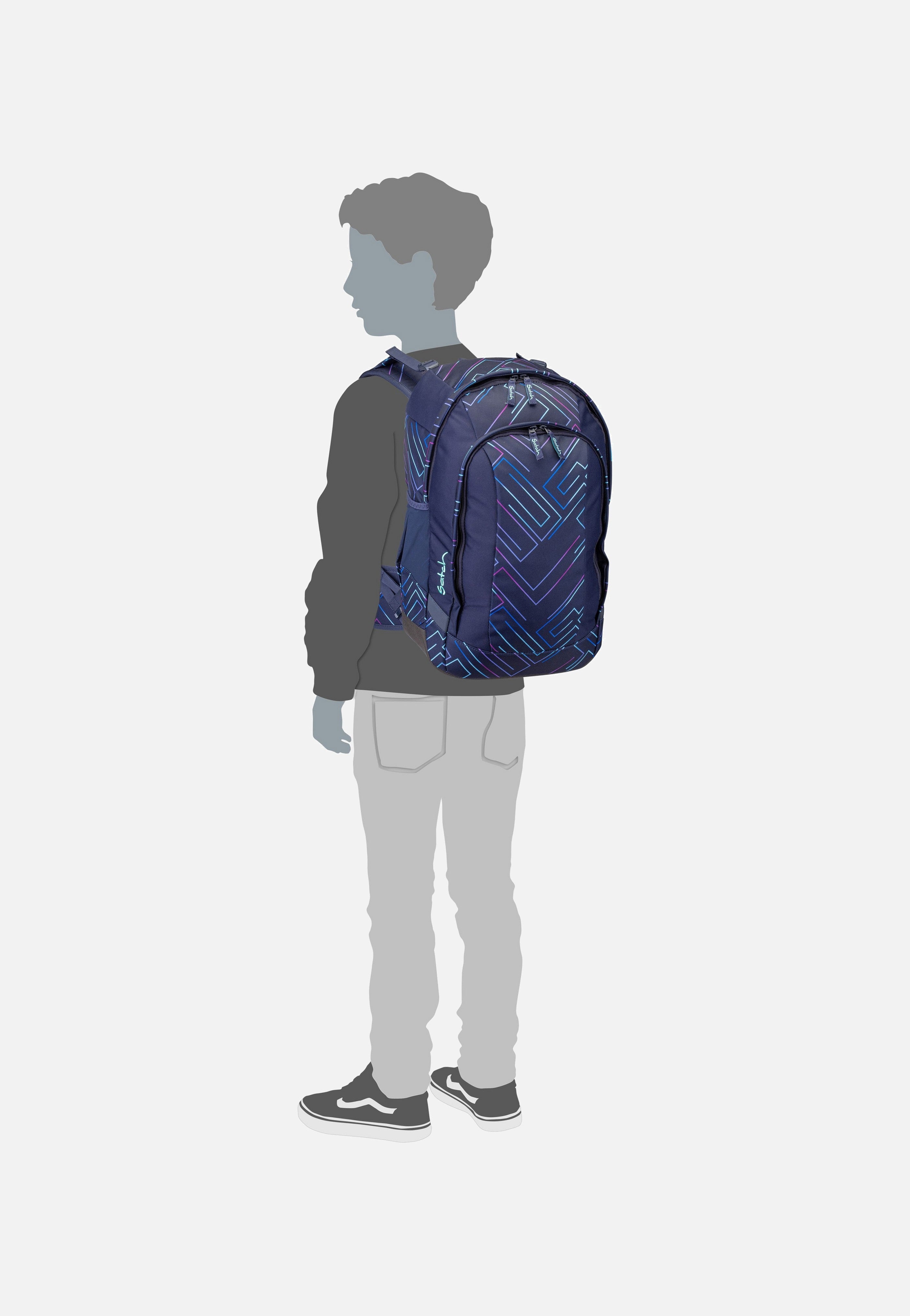 satch satch Air Gradient Mint School Bag
