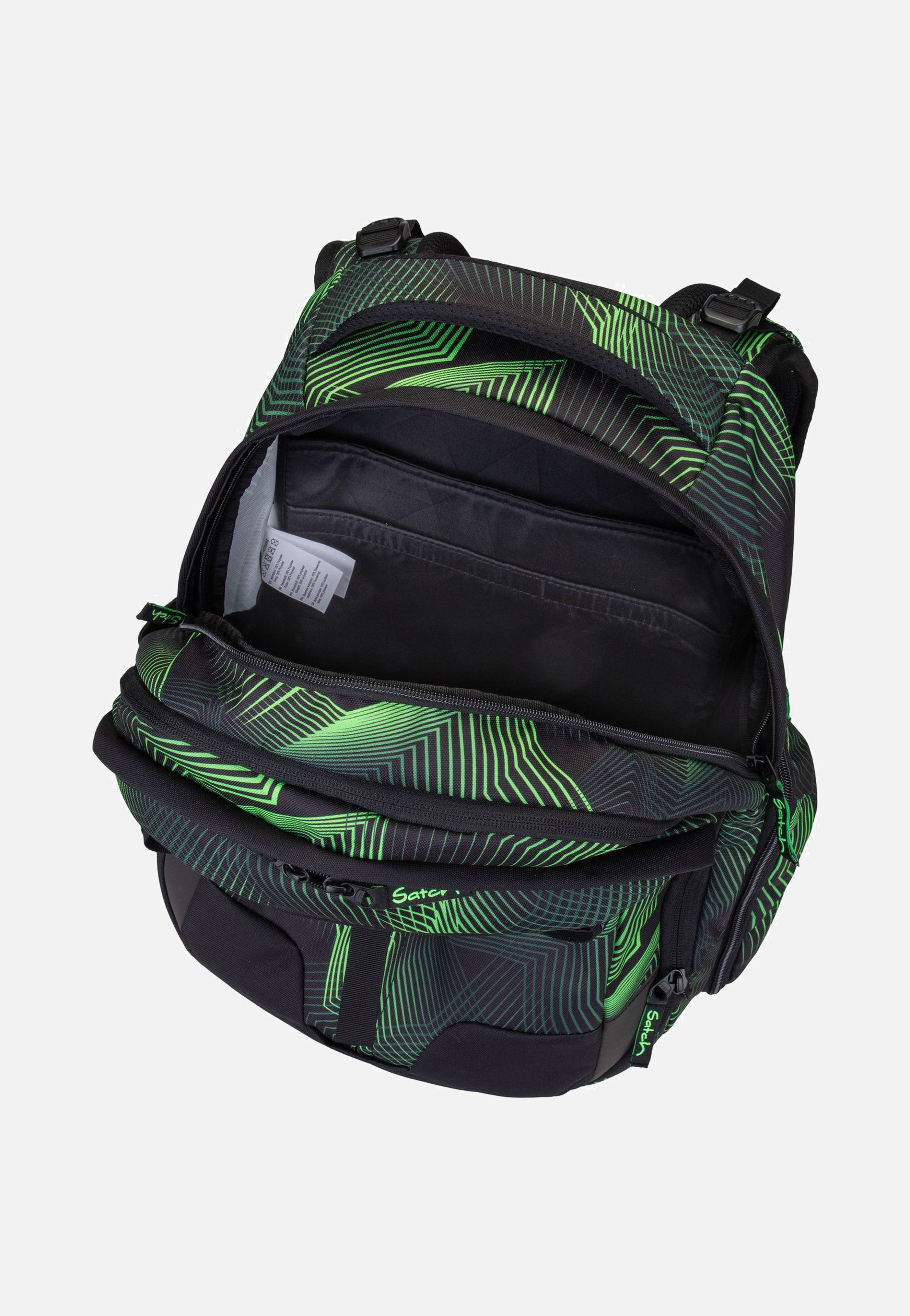 satch satch Match Seismic Green School Bag