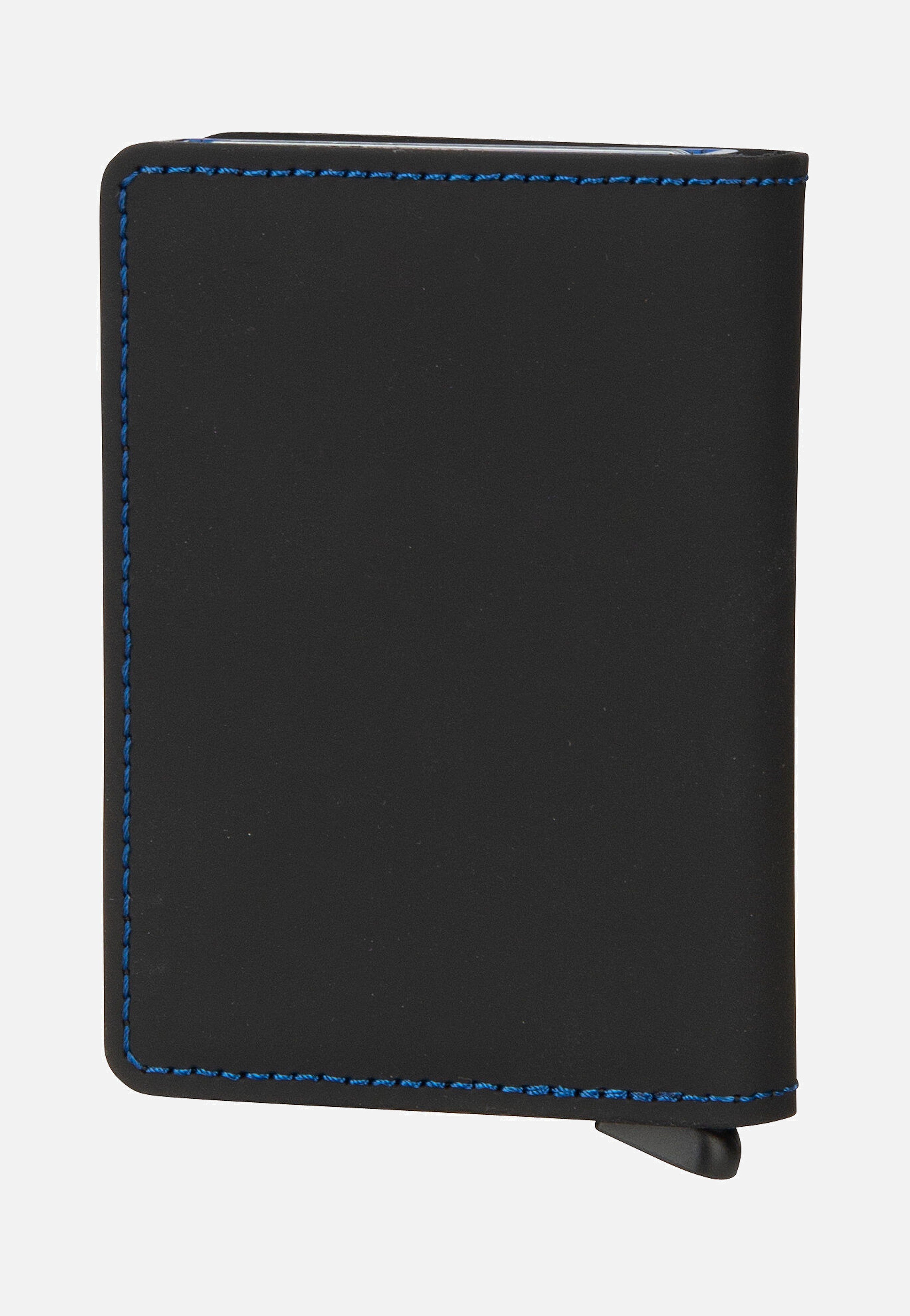 Secrid Slimwallet Matte Black & Blue Portemonnaie