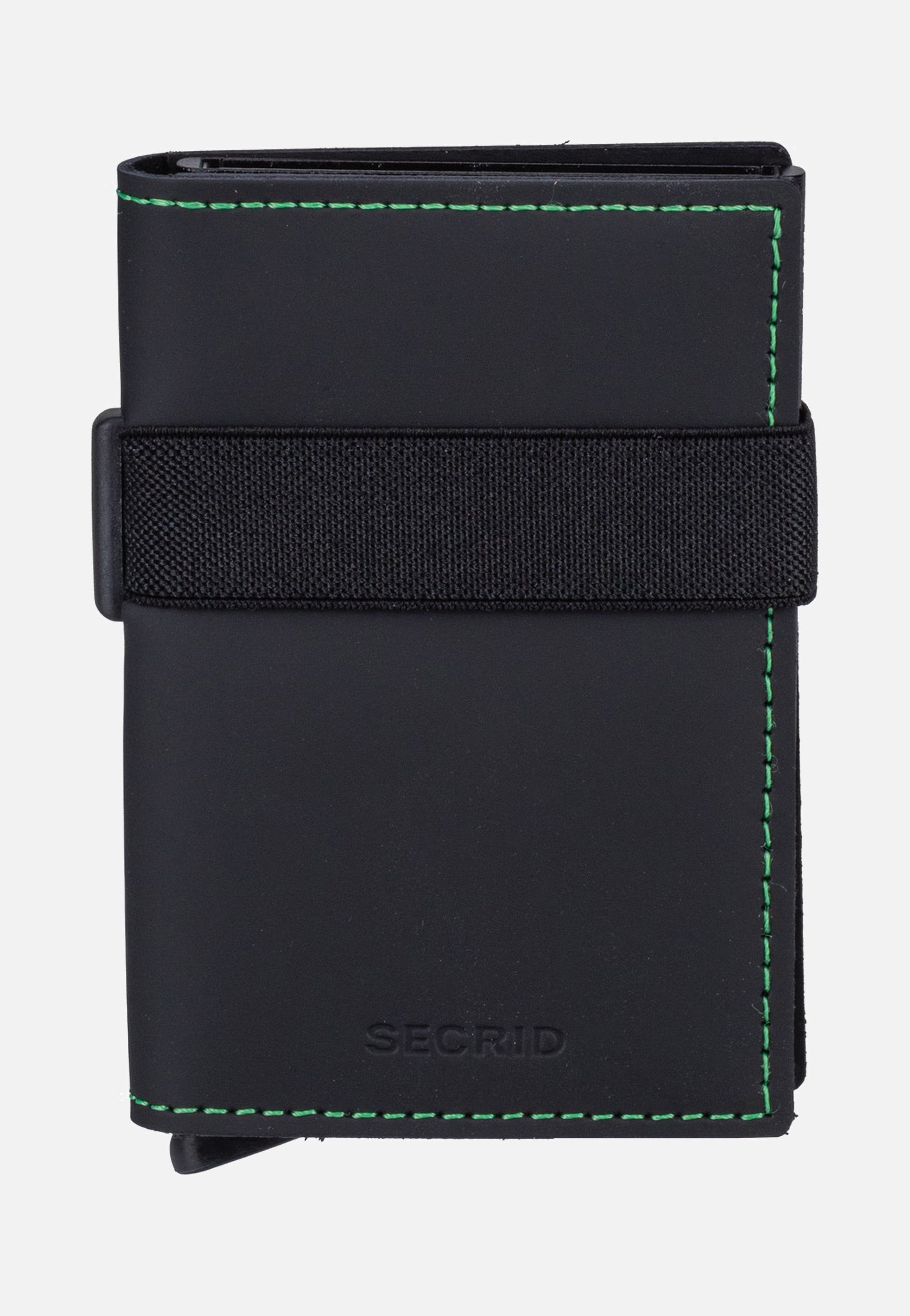 Secrid Bandwallet Matte Black & Green Portemonnaie