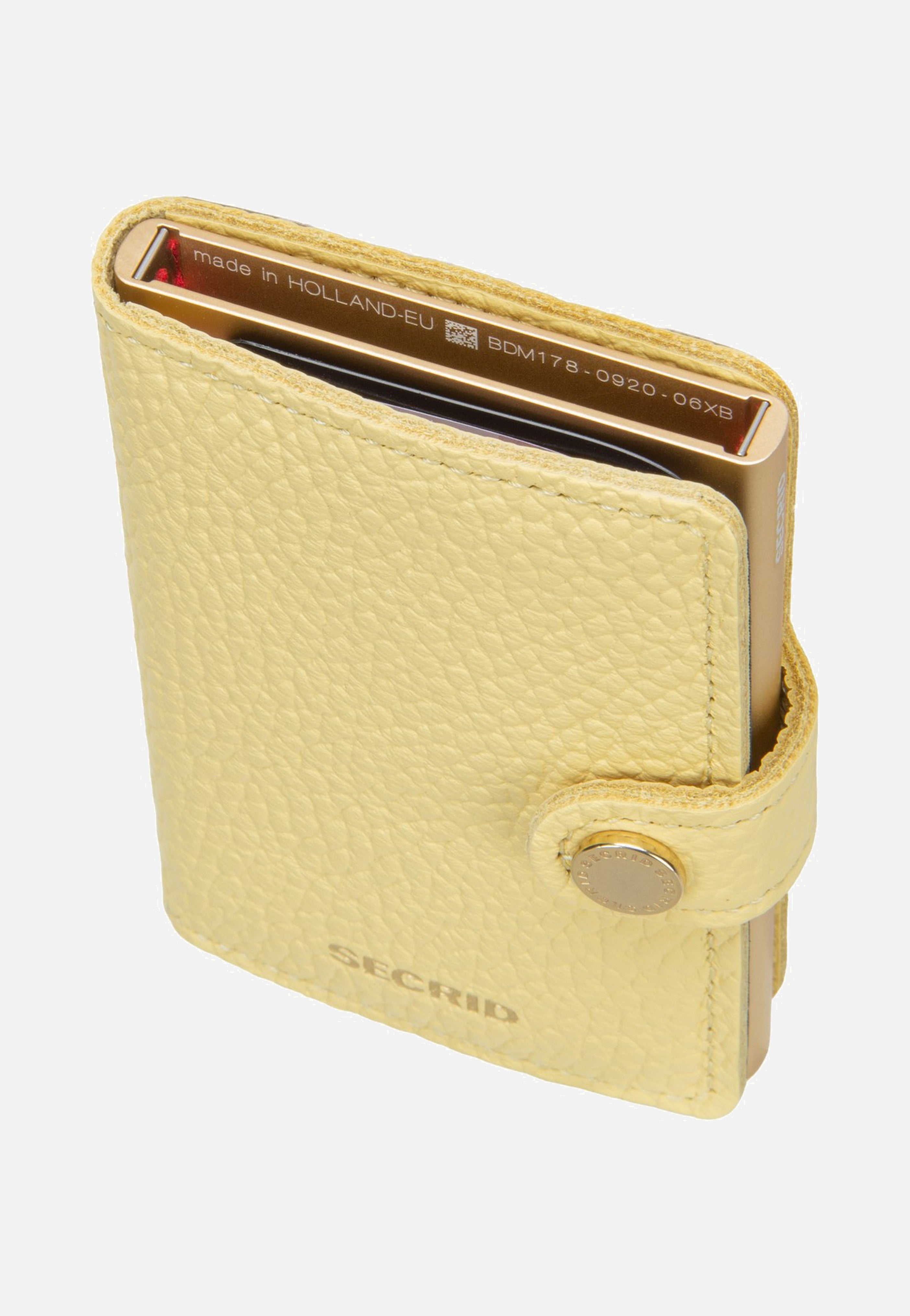 Secrid Miniwallet Pebble Butter Yellow Portemonnaie