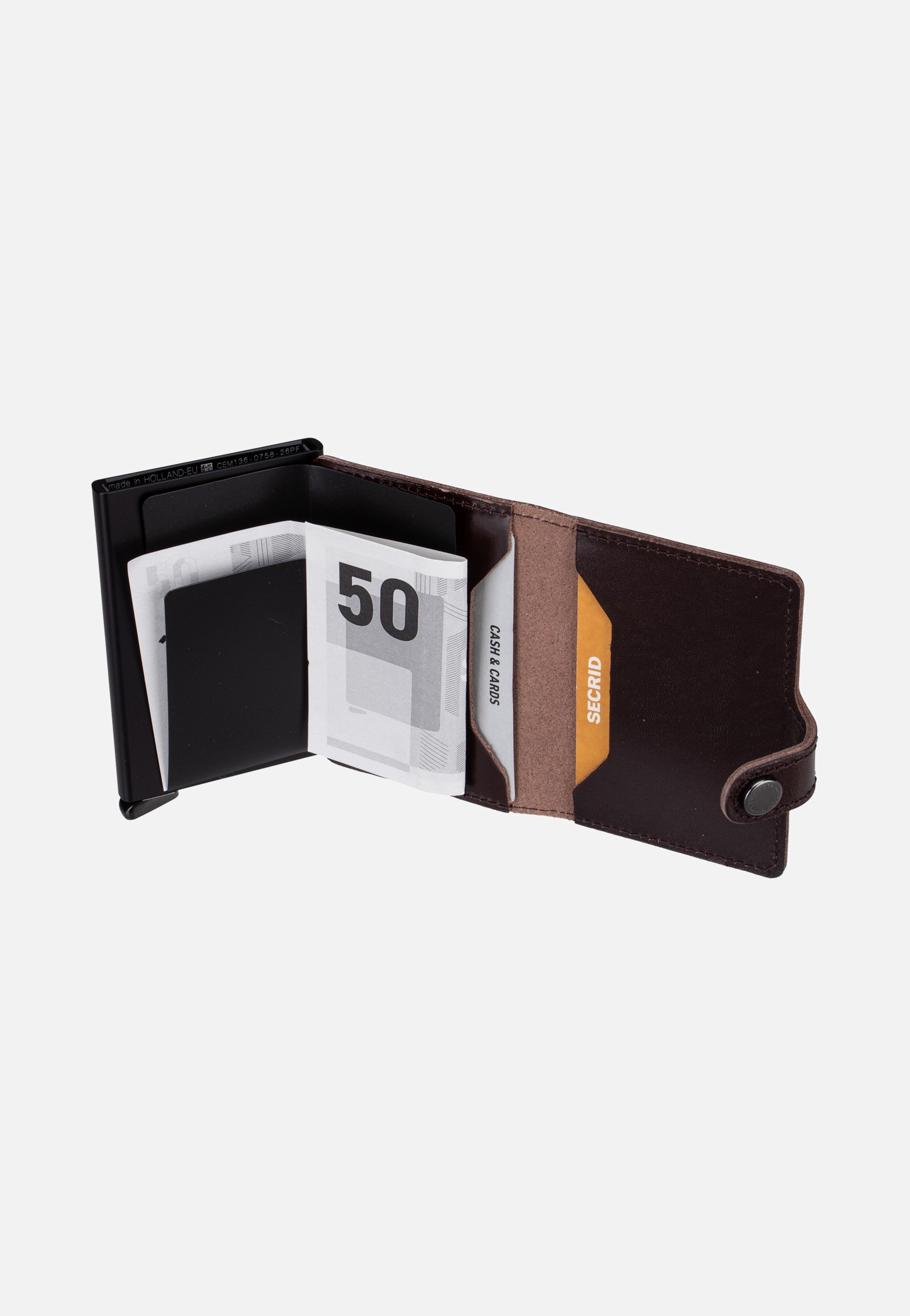 Secrid Premium Miniwallet+ Dusk Dark Brown Portemonnaie