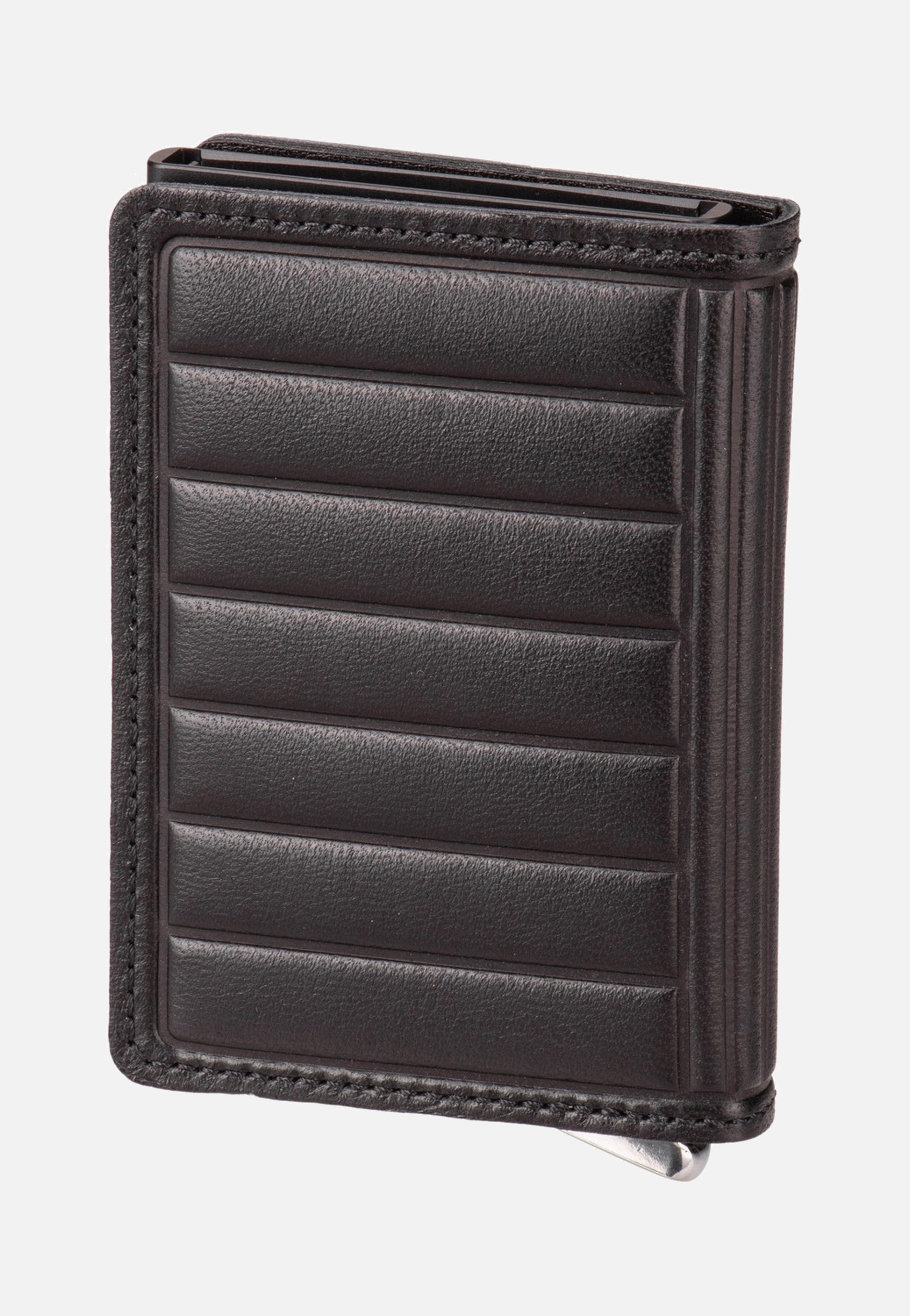 Secrid Slimwallet Emboss Lines Black+ Portemonnaie