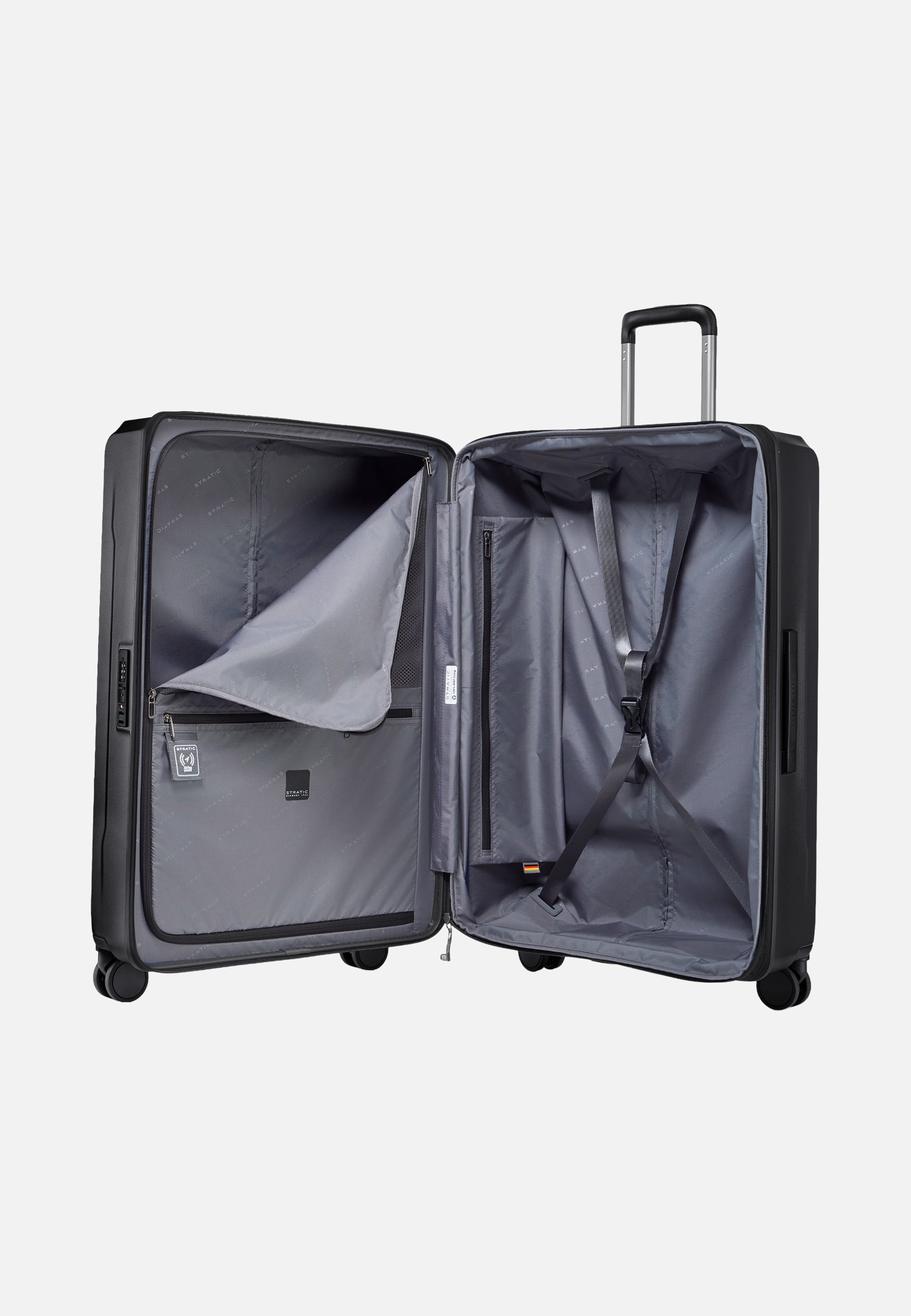 Stratic Phoenix SL Trolley L Black Suitcase