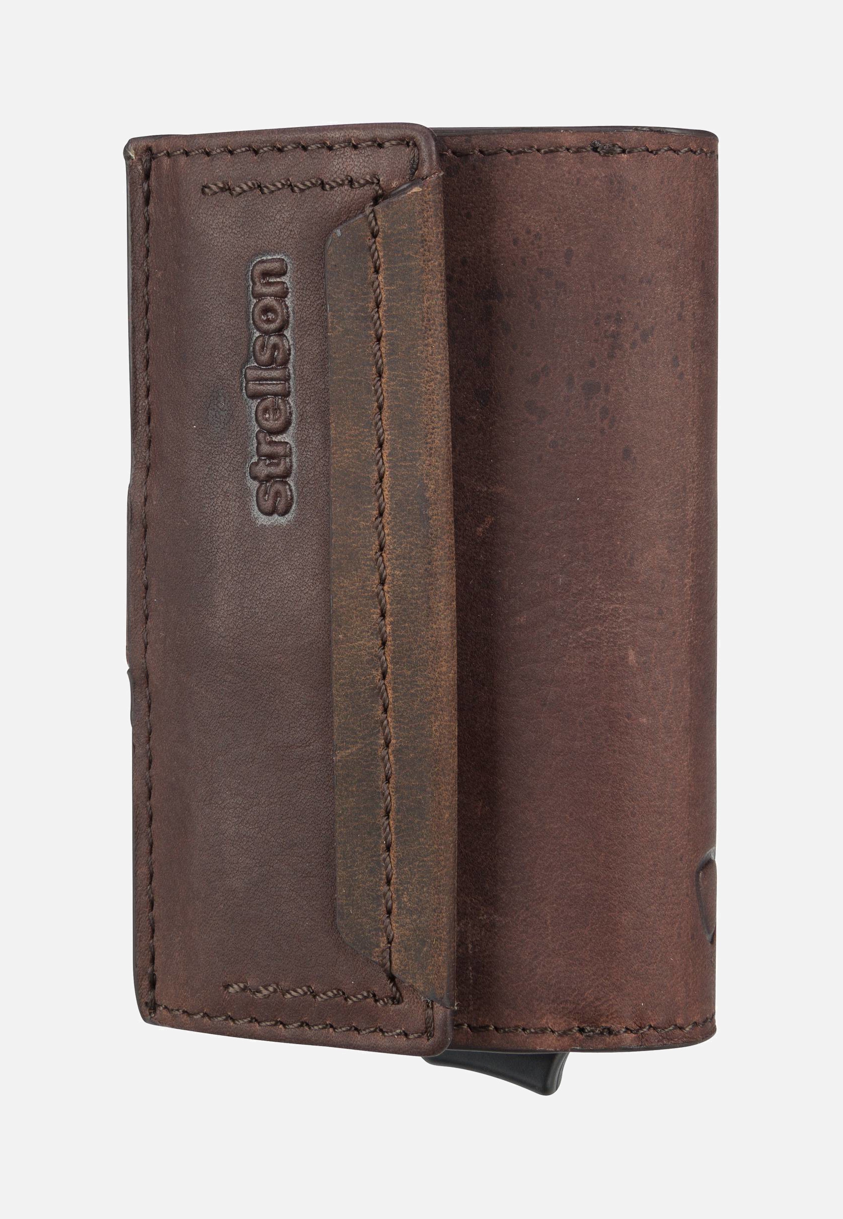 Strellson Camden C Three E-Cage SV8F Dark Brown Card Holder