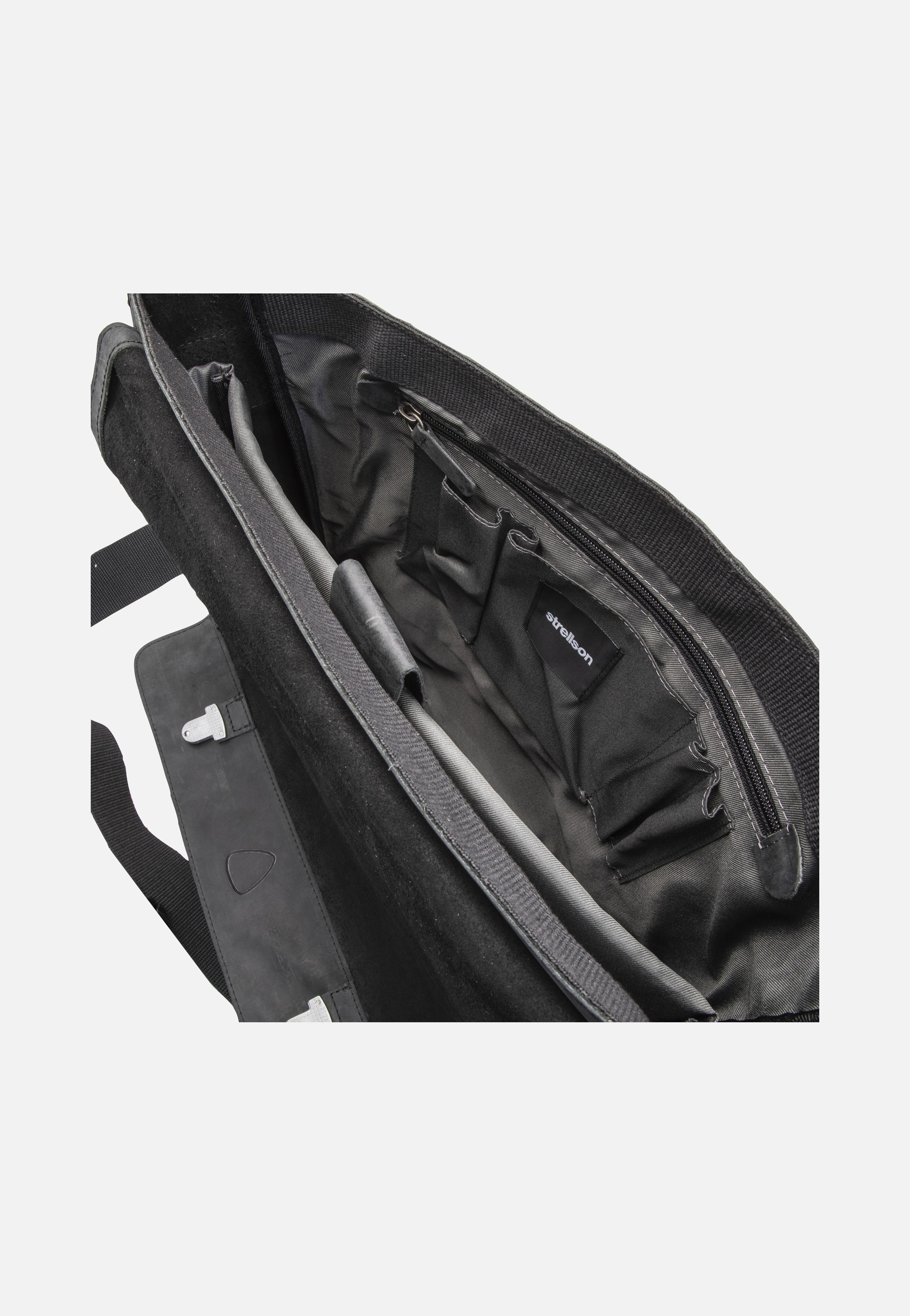 Strellson Richmond Messenger LH Black Messenger Bag