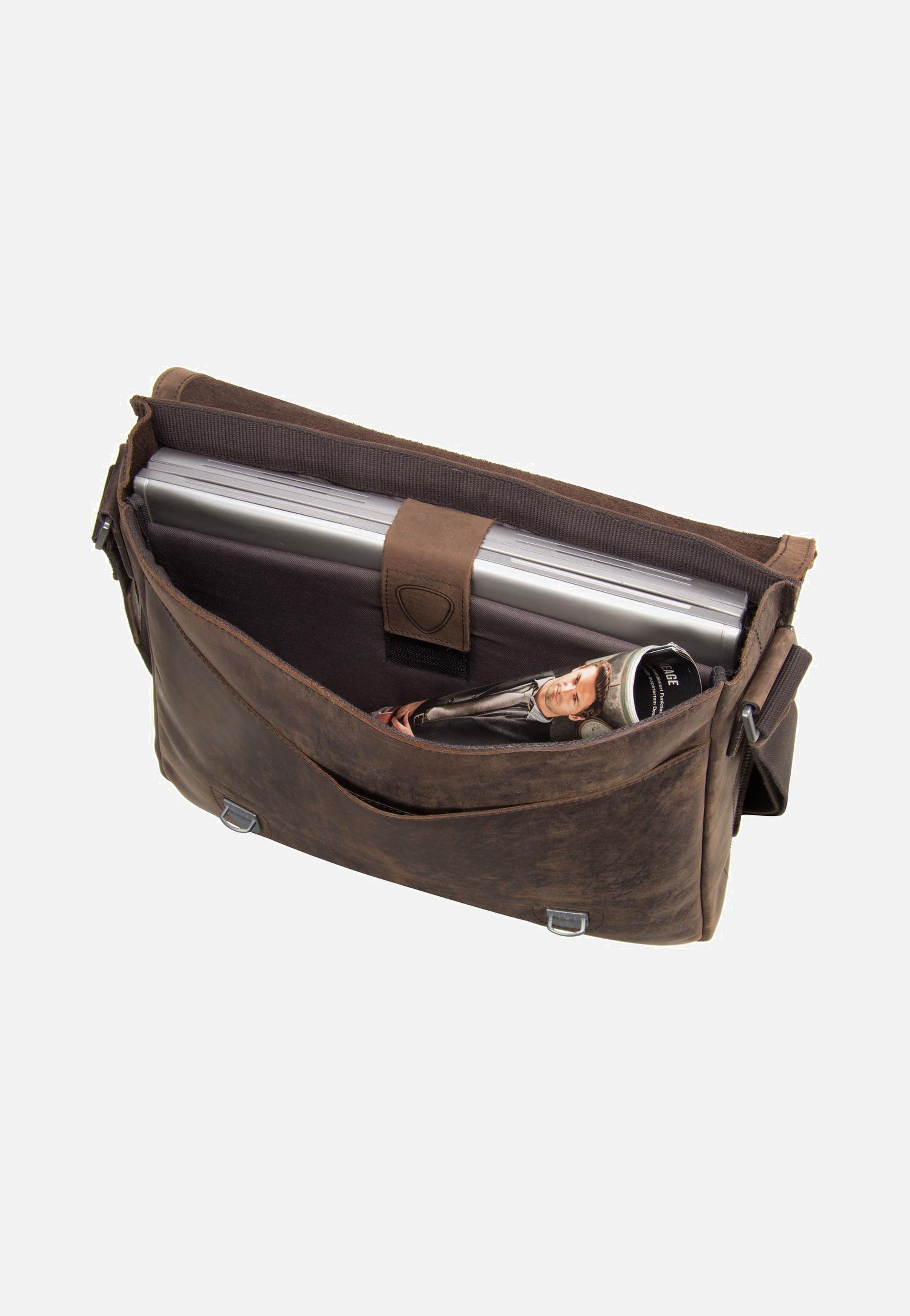 Strellson Richmond Messenger LH Dark Brown Messenger Bag
