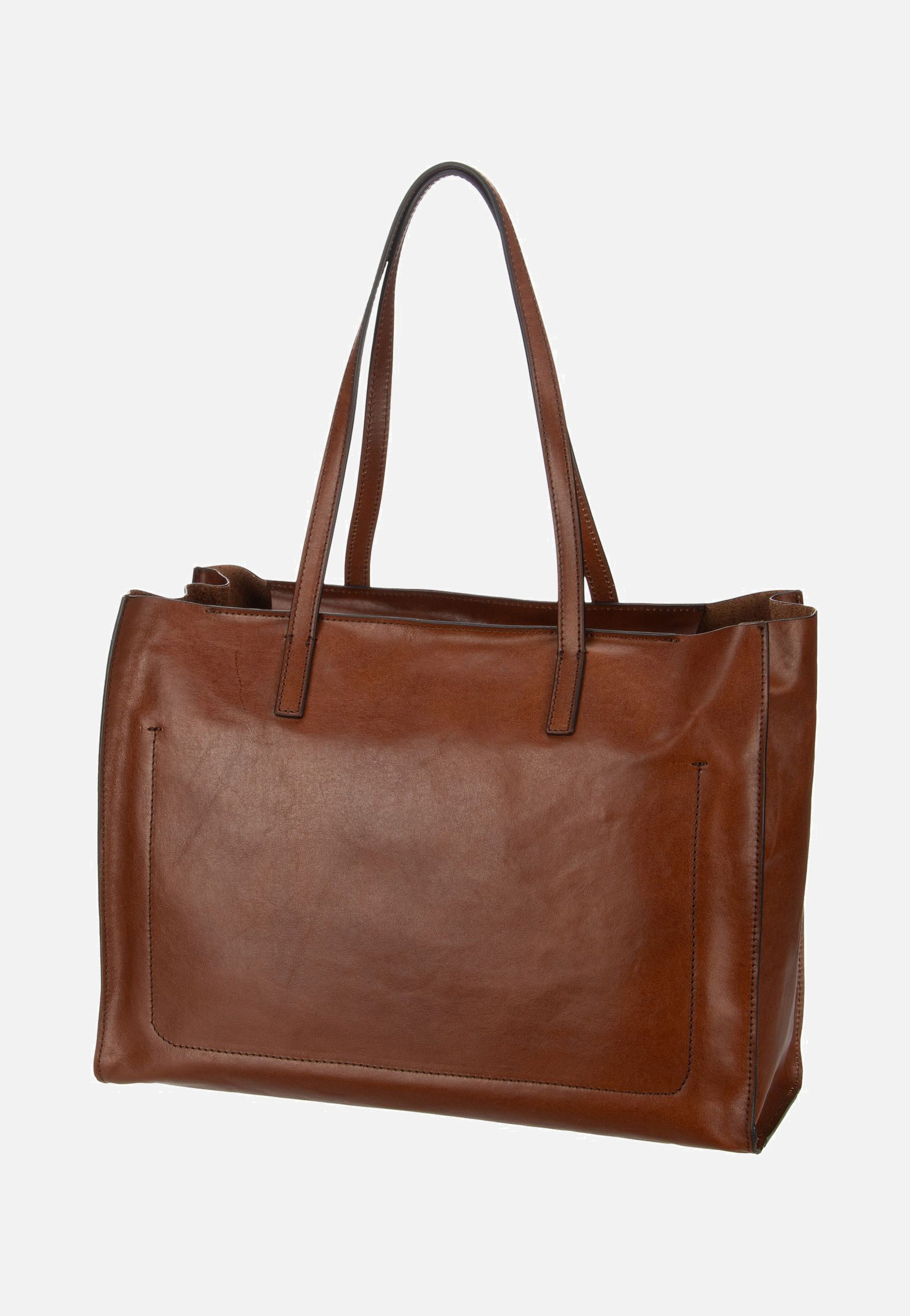 The Bridge Mirra Shopping with Zip 1314 Marrone/Oro Shopper