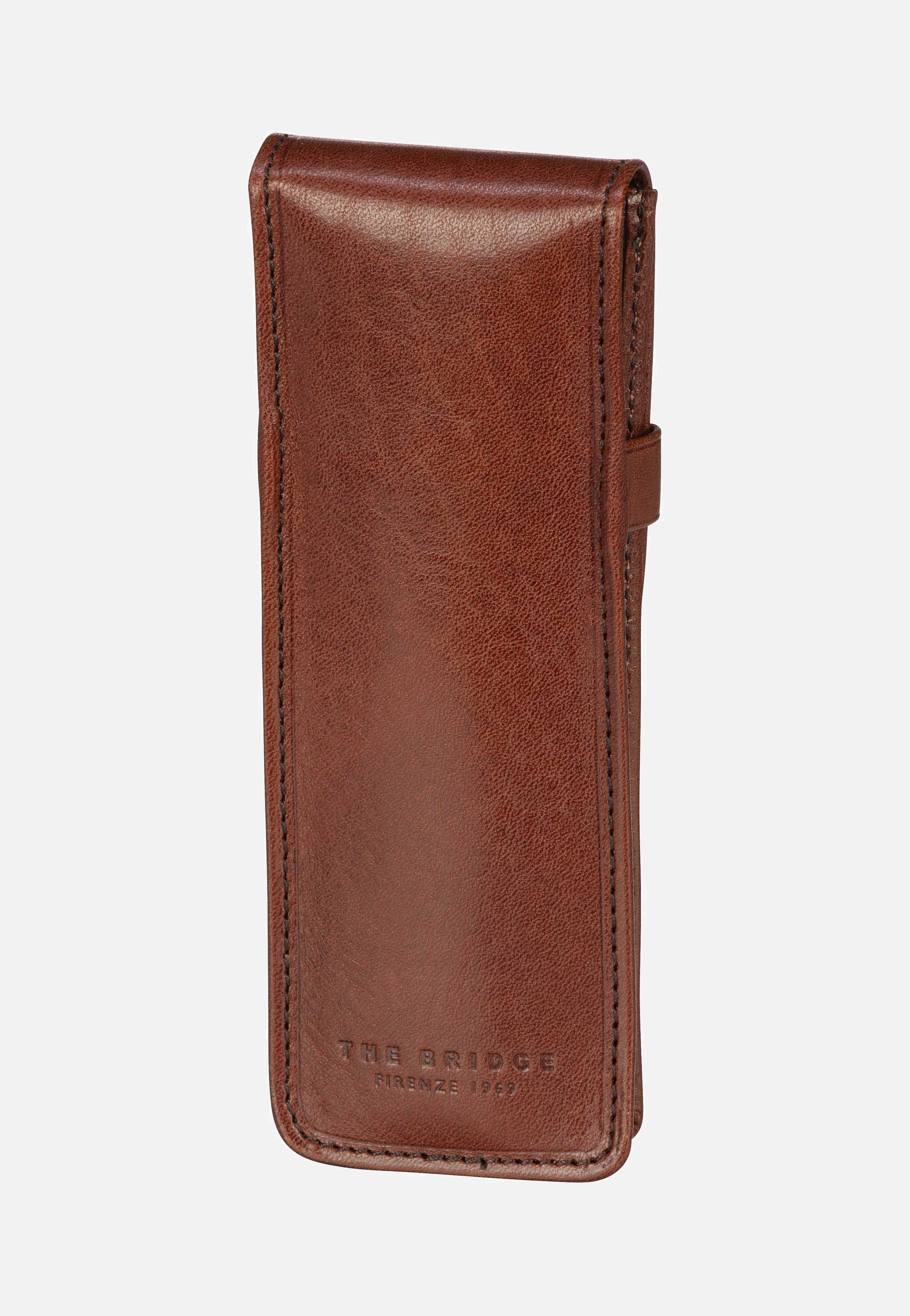 The Bridge Story Exclusive Pen Case 2036 Marrone Federmappe