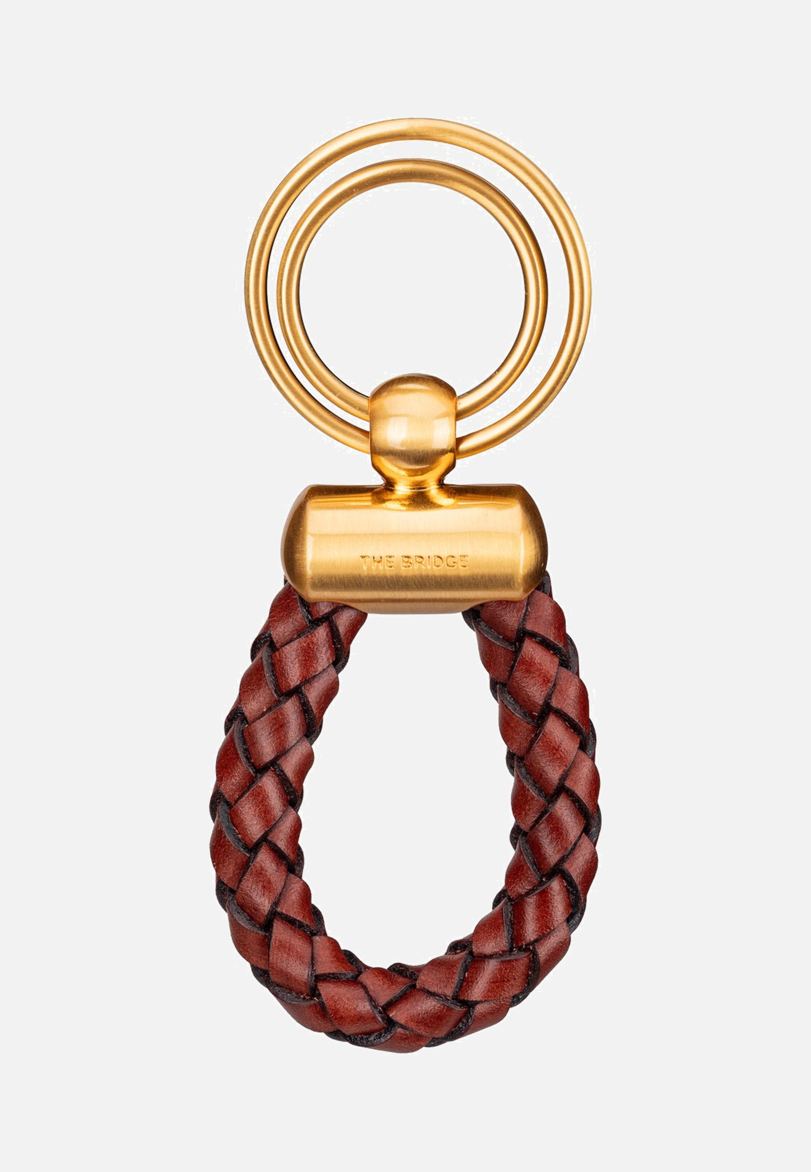 The Bridge Stouo Key Ring Marrone/Oro Schlüsselanhänger