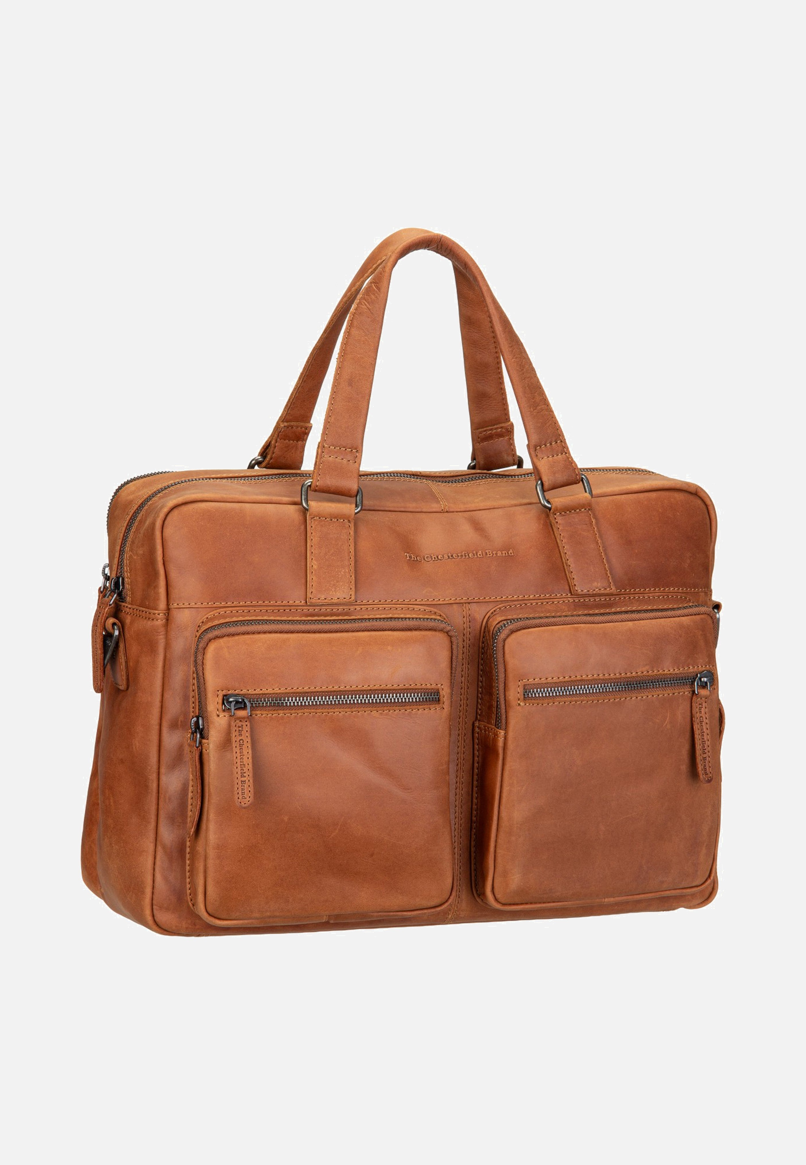 The Chesterfield Brand Misha 1034 Cognac Briefcase