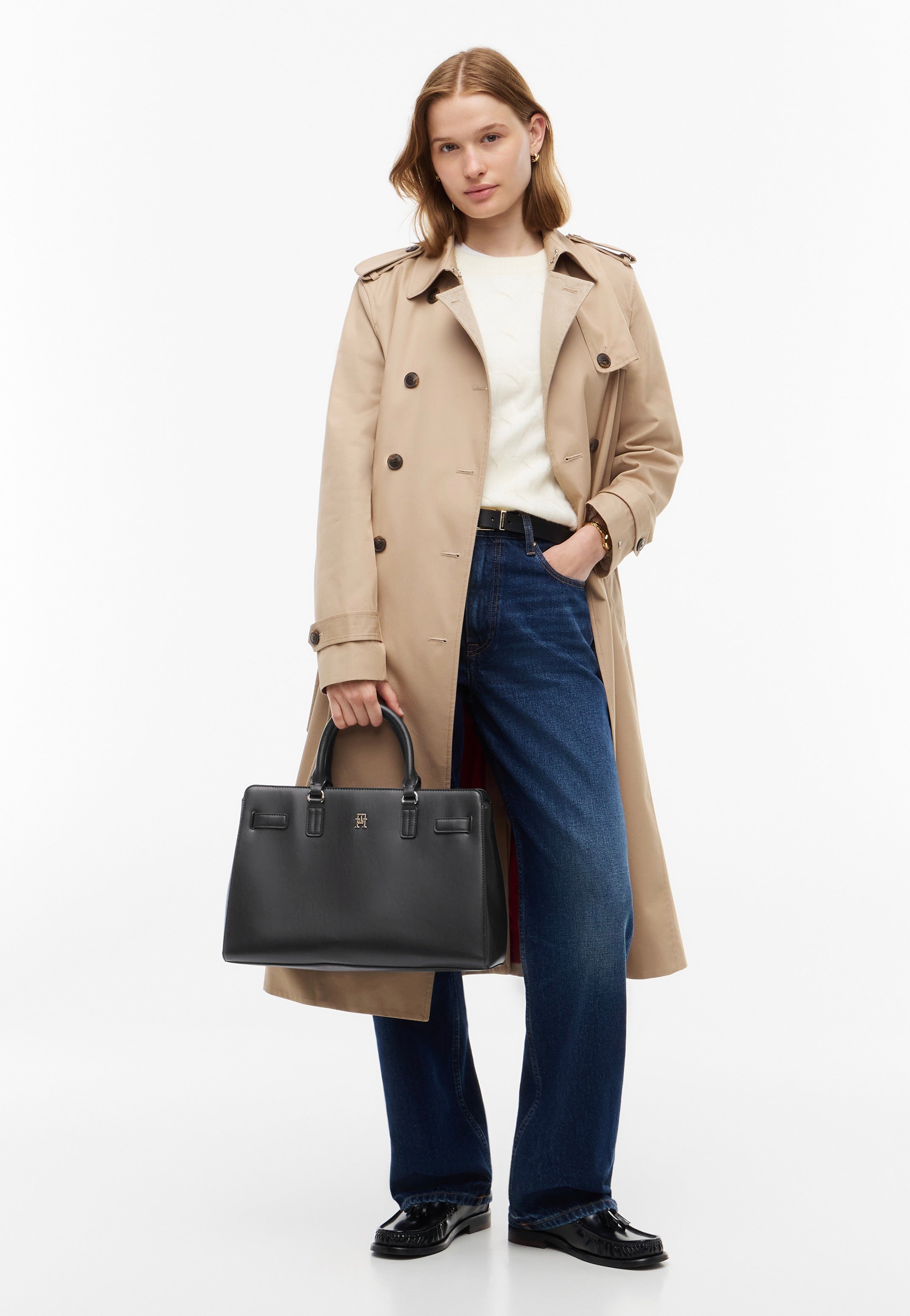 Tommy Hilfiger TH Joy Satchel Black Satchel