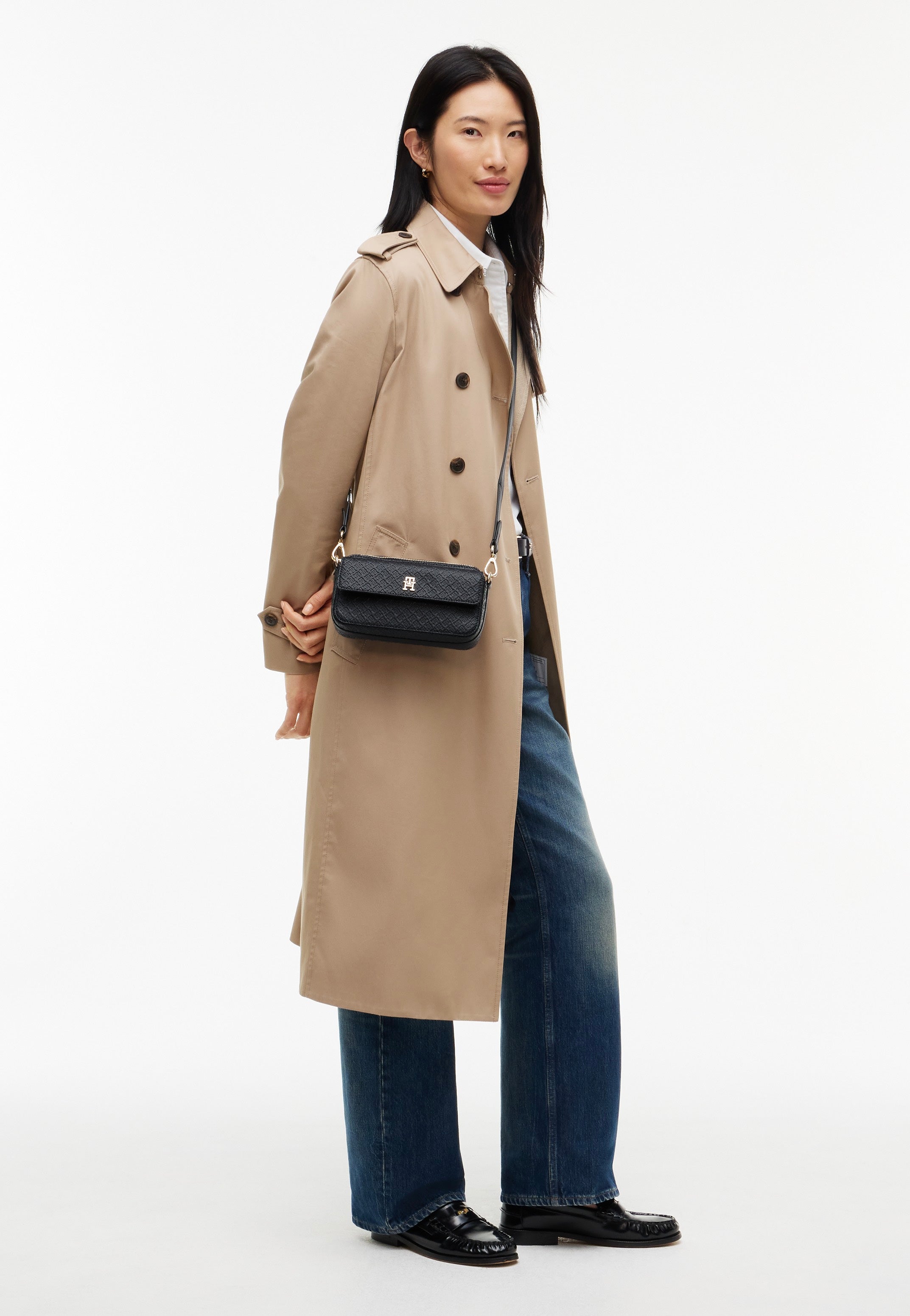 Tommy Hilfiger TH Icon Camera Mono Space Blue Crossbody Bag