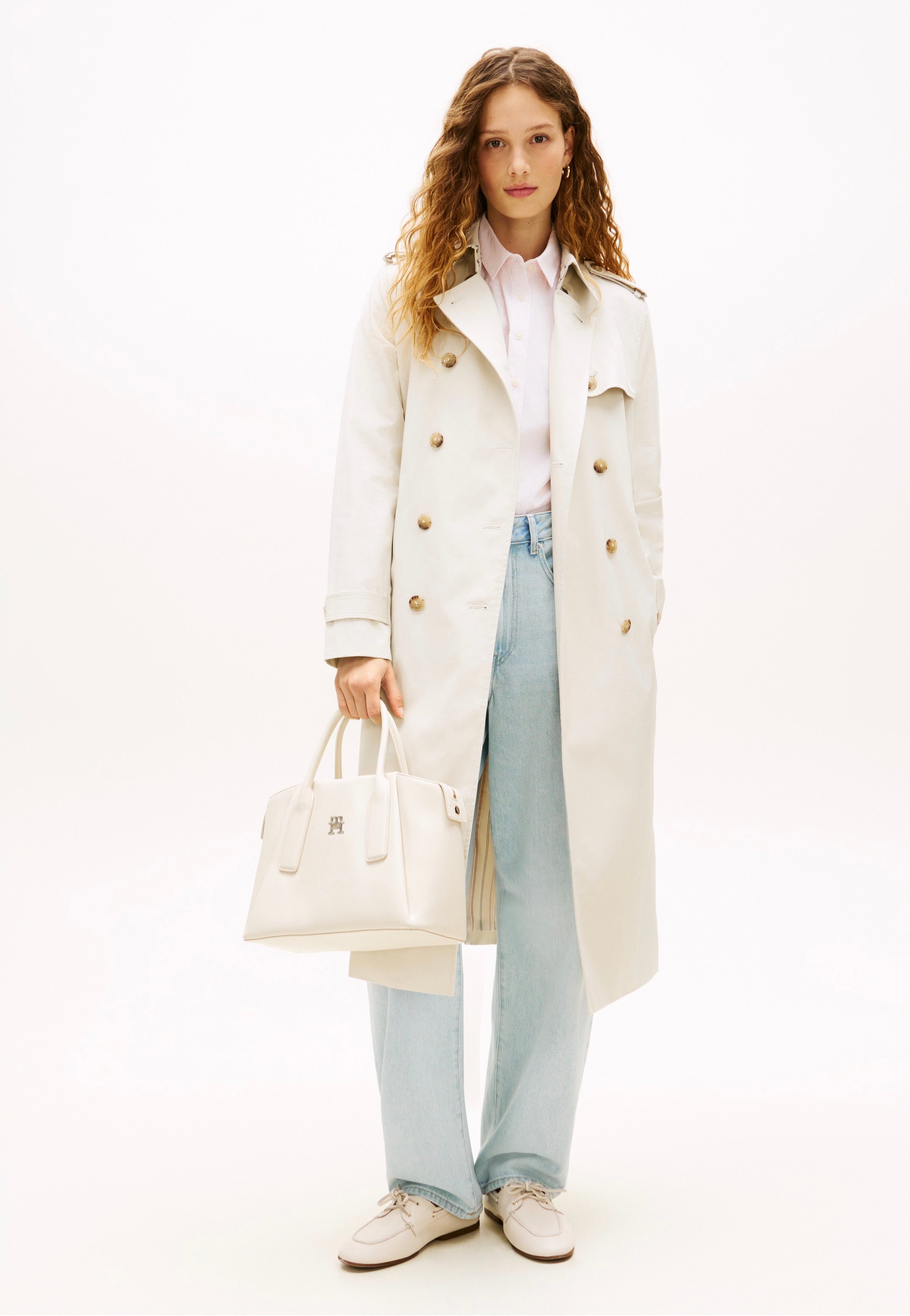 Tommy Hilfiger TH Essential Satchel Soft Cream Satchel