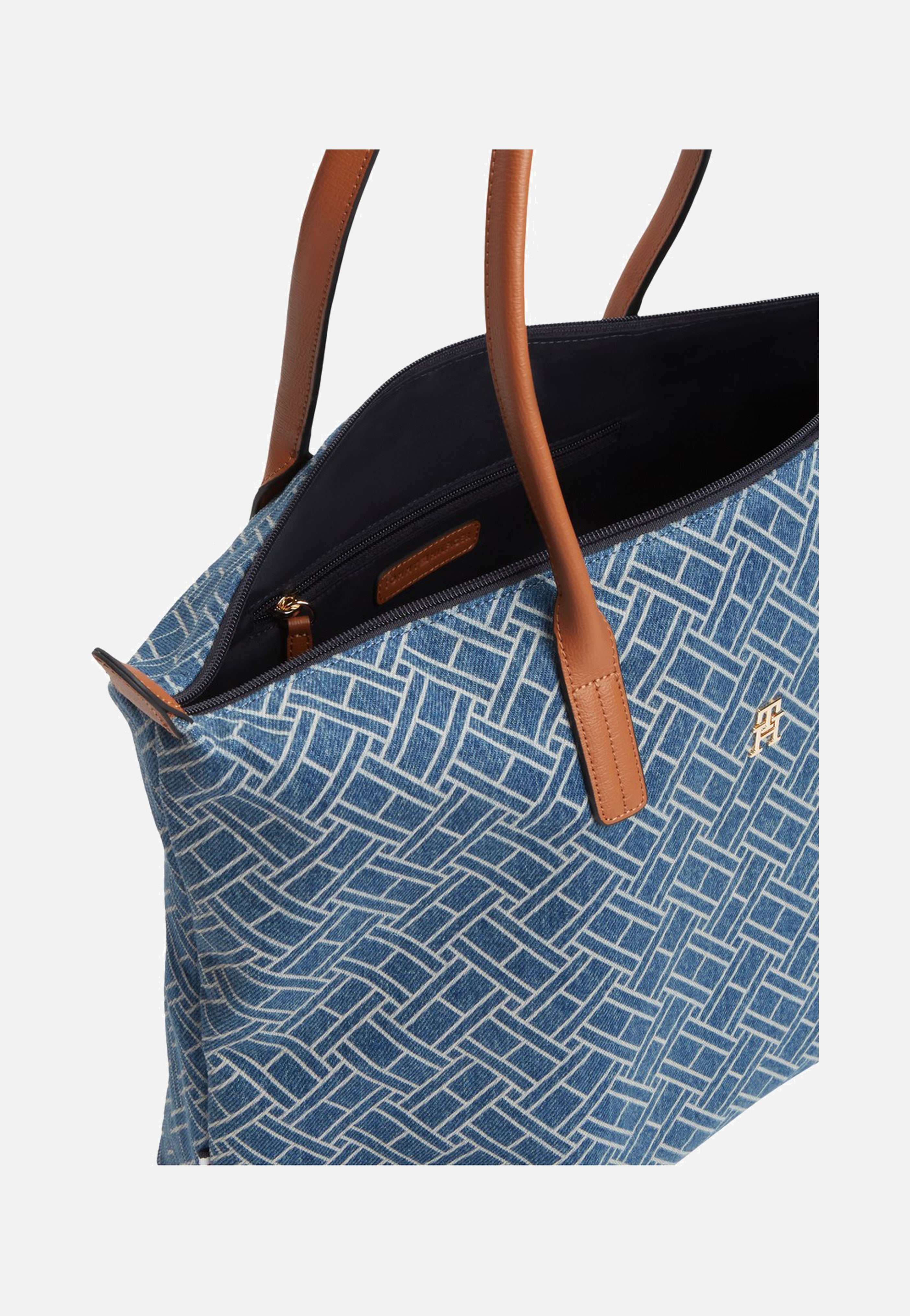 Tommy Hilfiger Popette Tote Denim Flag Blue Denim Shopper