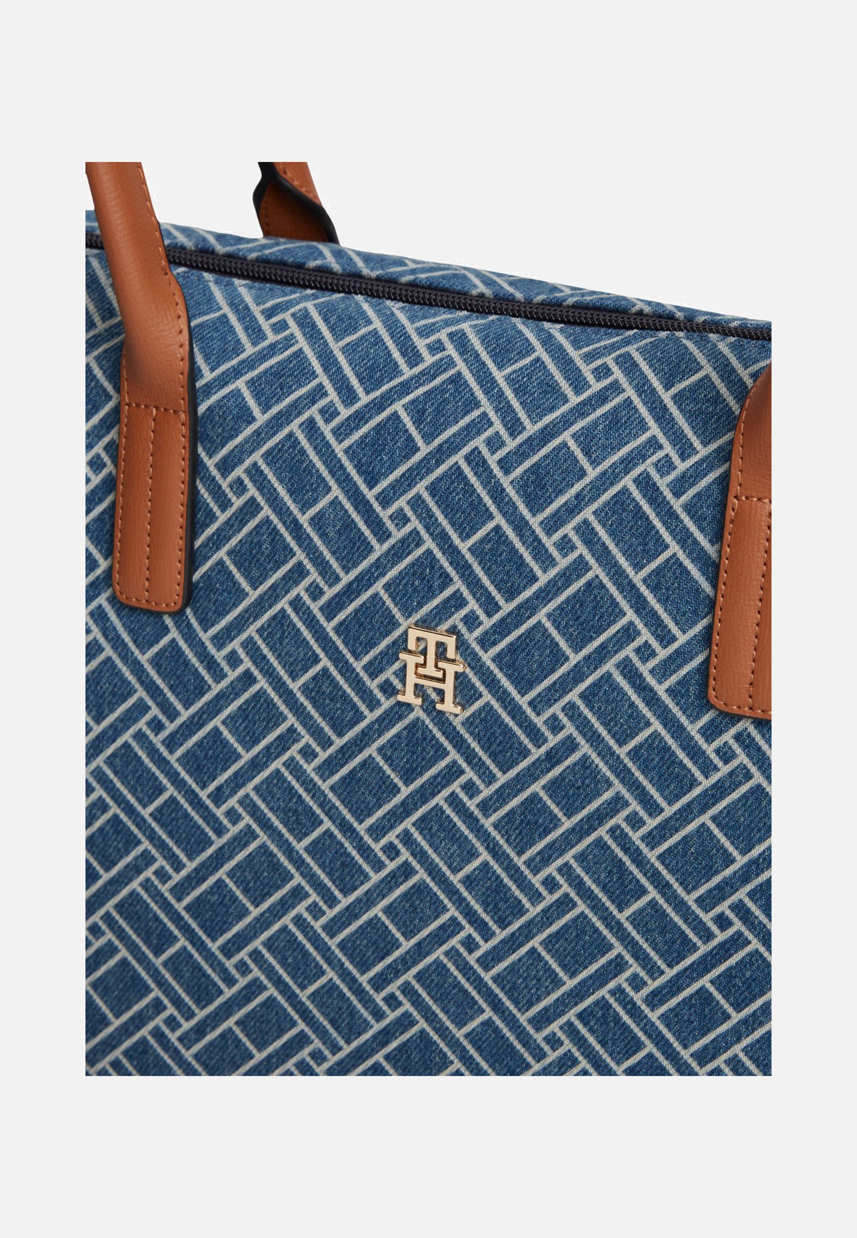 Tommy Hilfiger Popette Tote Denim Flag Blue Denim Shopper