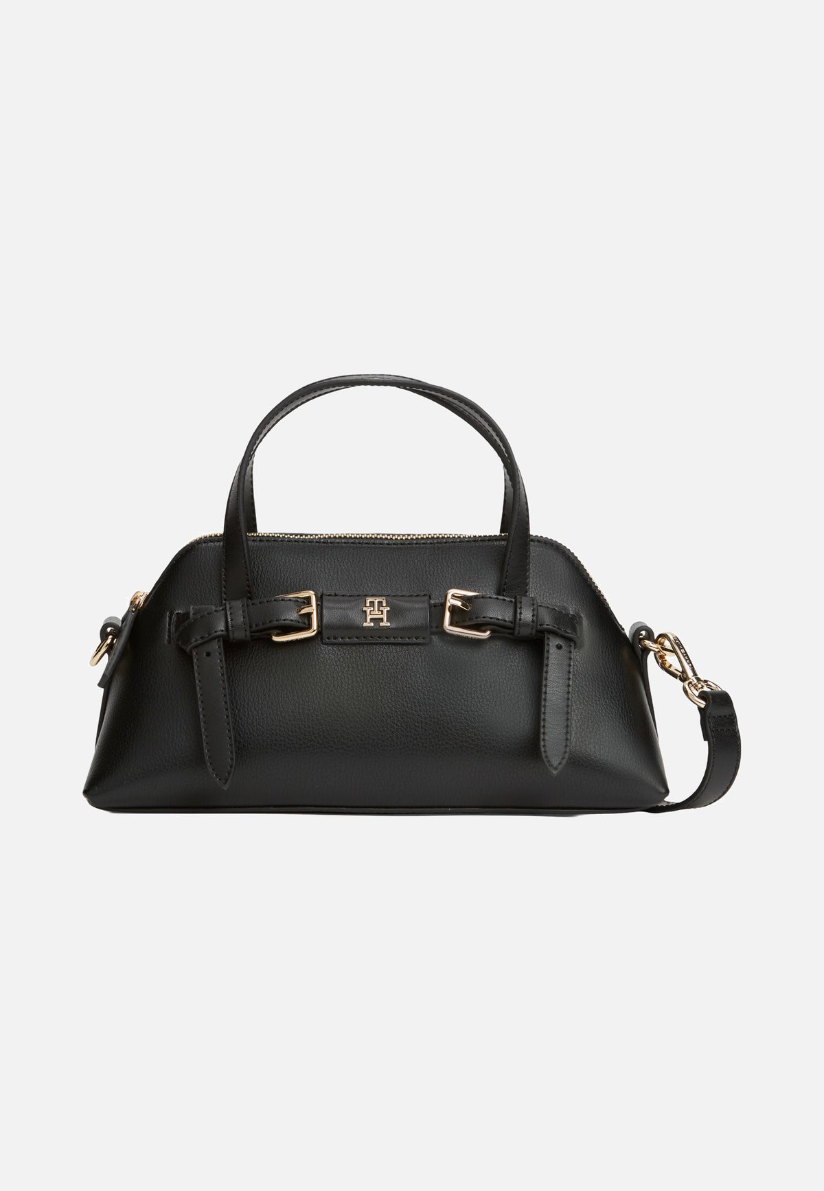 Tommy Hilfiger TH Buckle Mini Tote Black Tote Bag