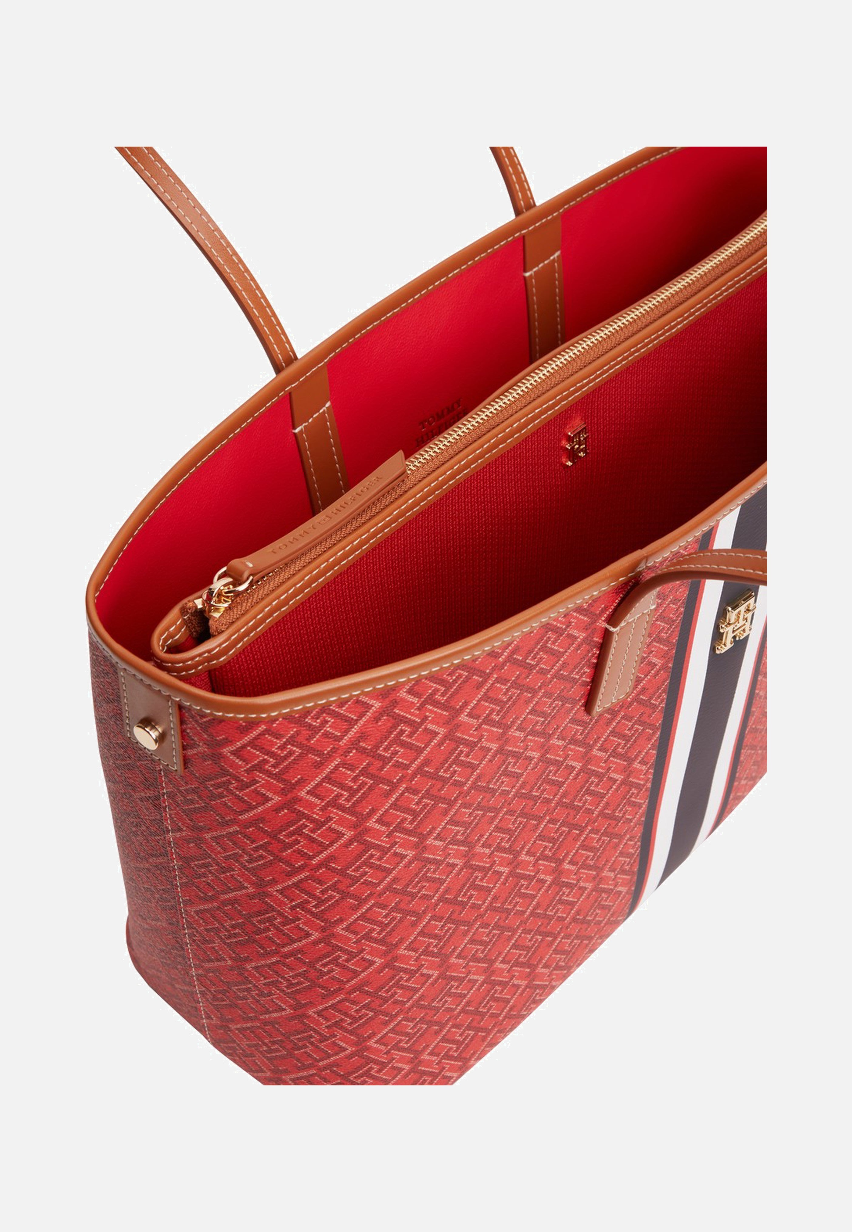 Tommy Hilfiger TH Monoplay Tote Stripe Le Red Mix Shopper