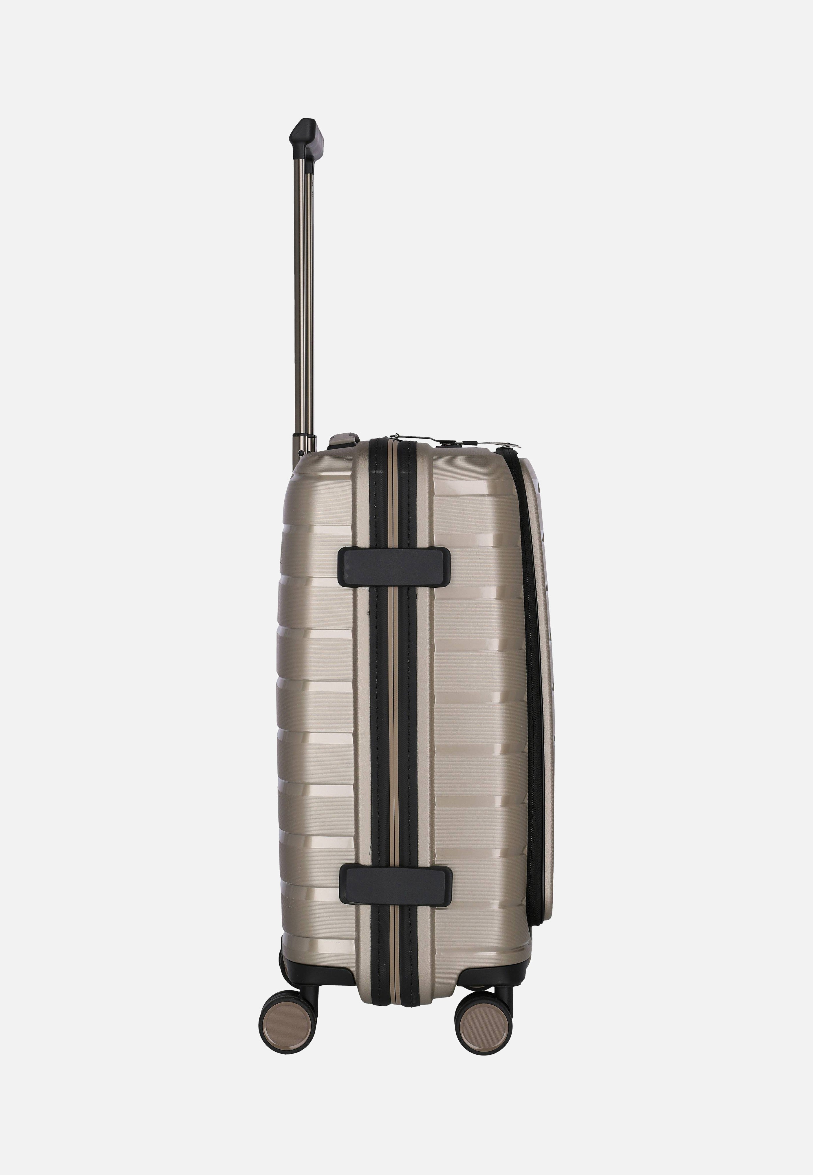 travelite Air Base 4-Rad Trolley S Vortasche Champagner Koffer