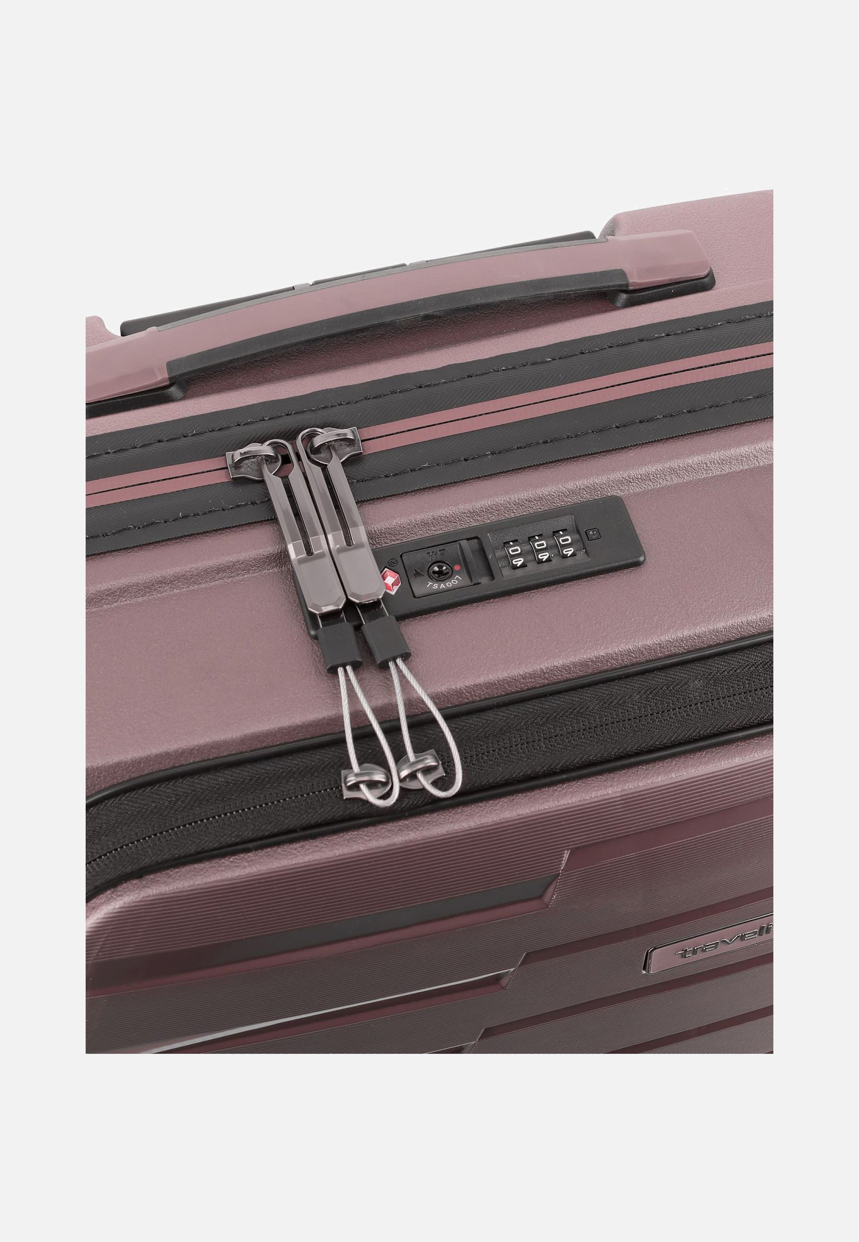 travelite Air Base 4-Rad Trolley S Vortasche Flieder Koffer