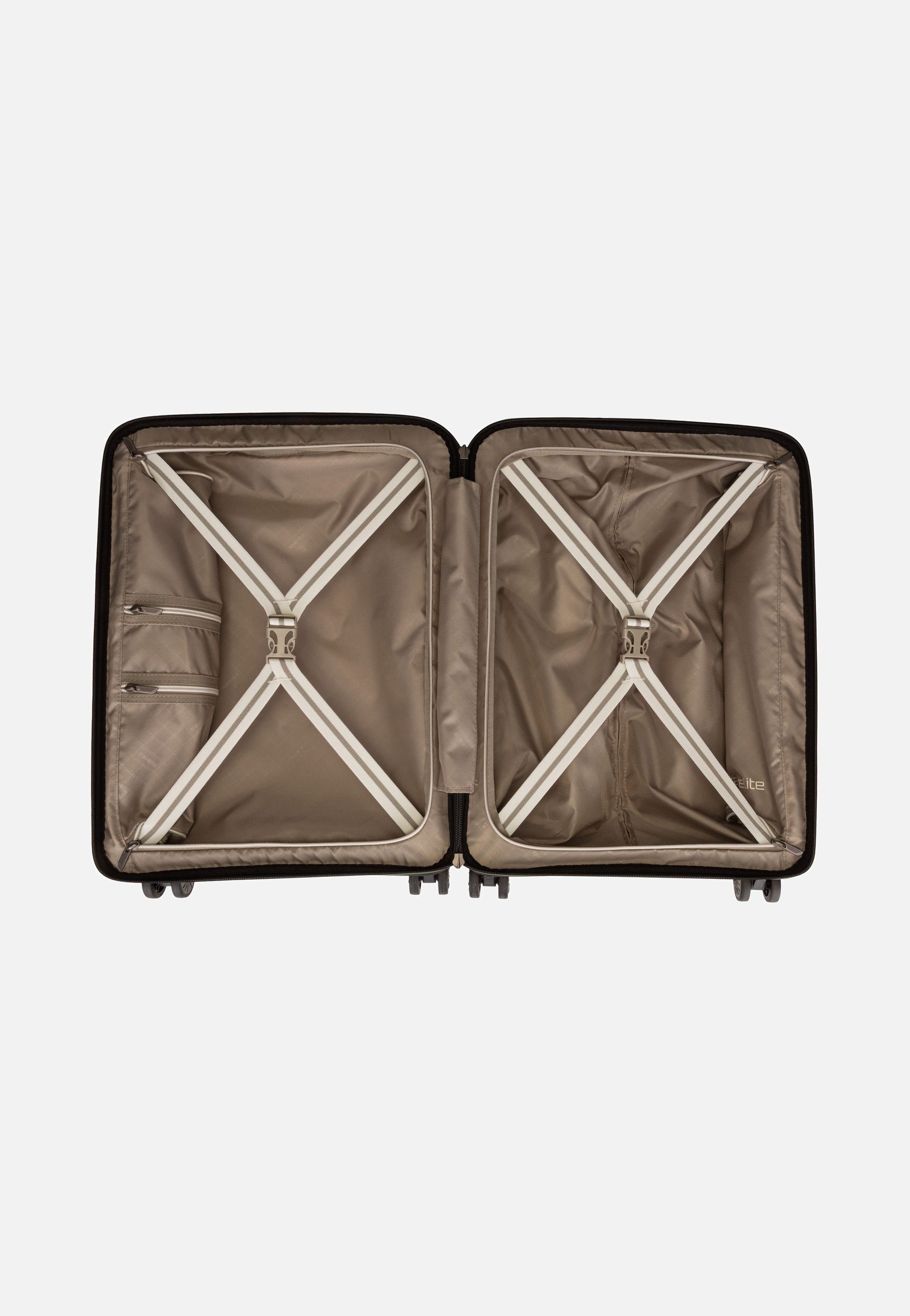 travelite Air Base 4-Rad Trolley S Vortasche Olive Koffer