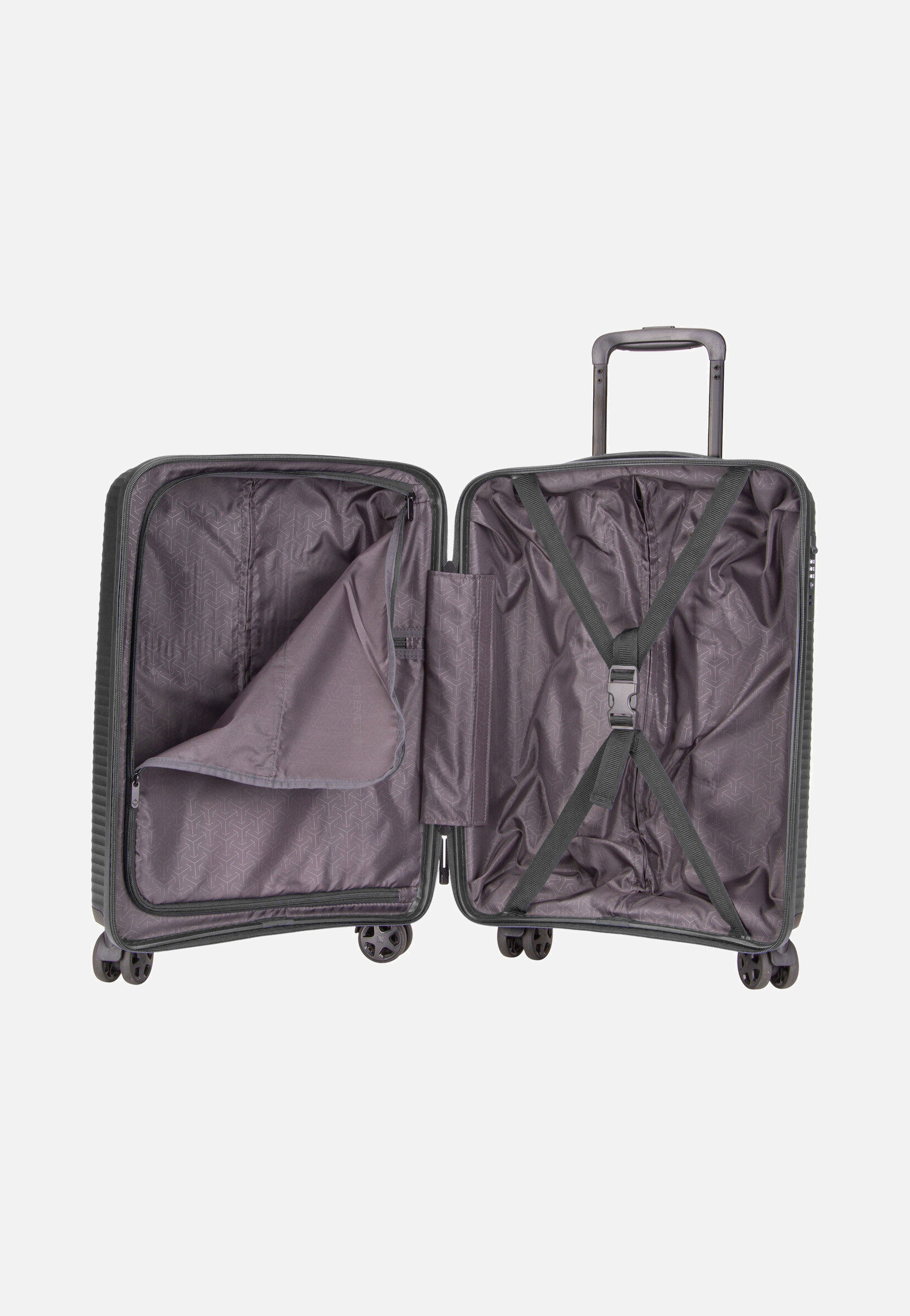 travelite Air Stripe Trolley 4w S Black Koffer