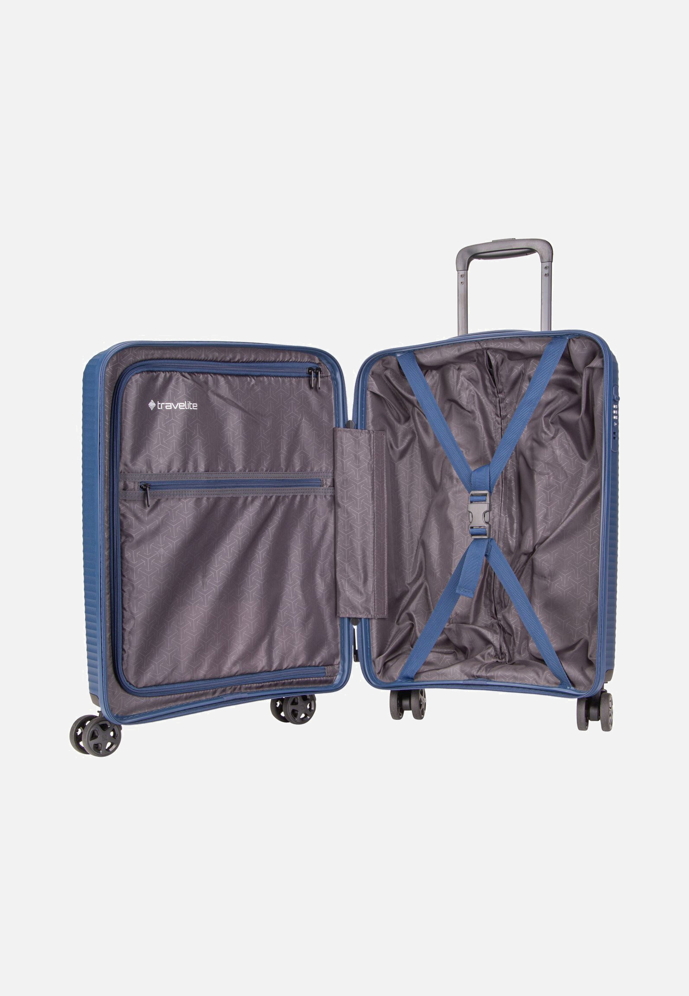 travelite Air Stripe Trolley 4w S Navy Koffer