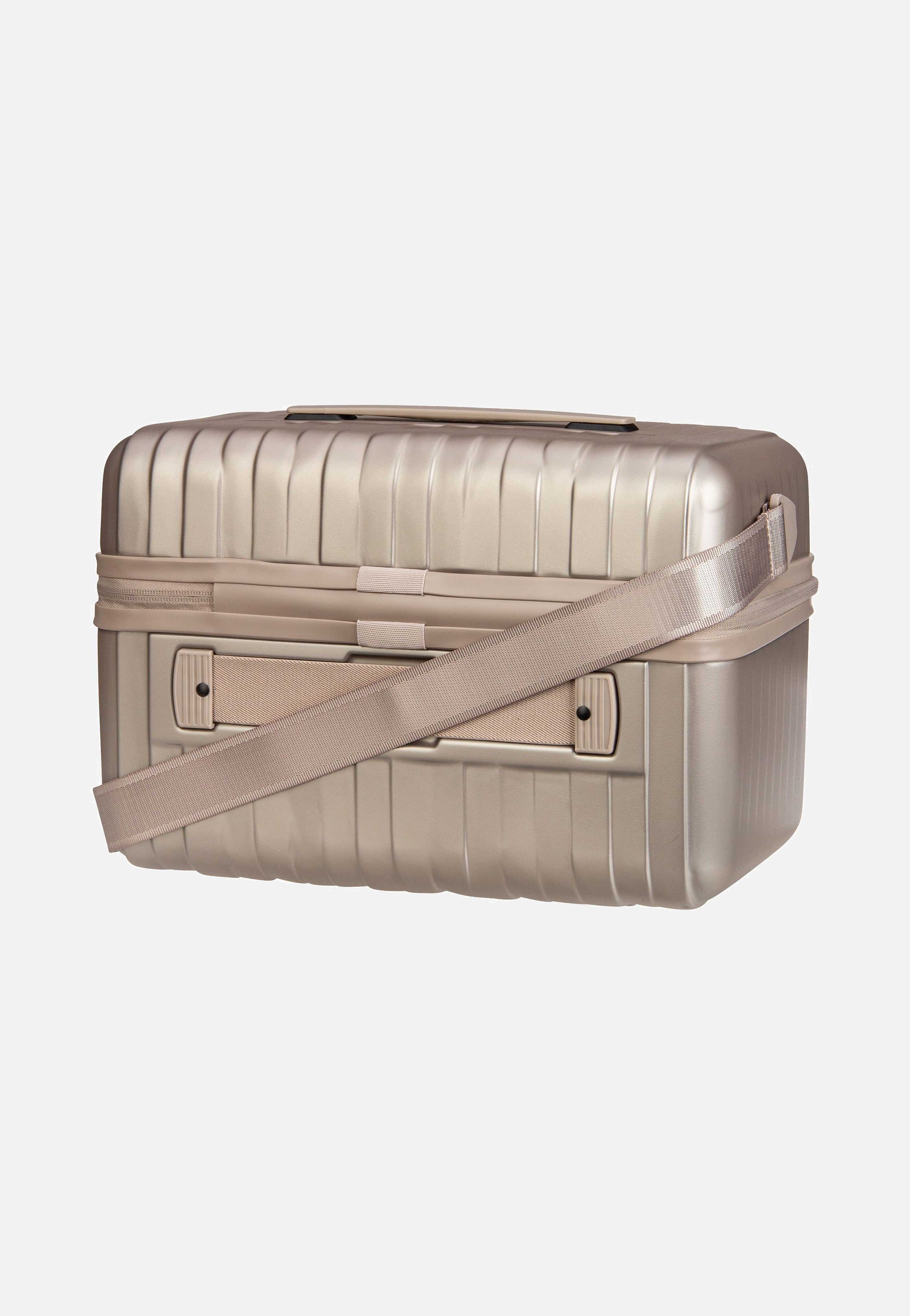 travelite Barbara Novelty Beauty Case Satin Nude Cosmetic Case