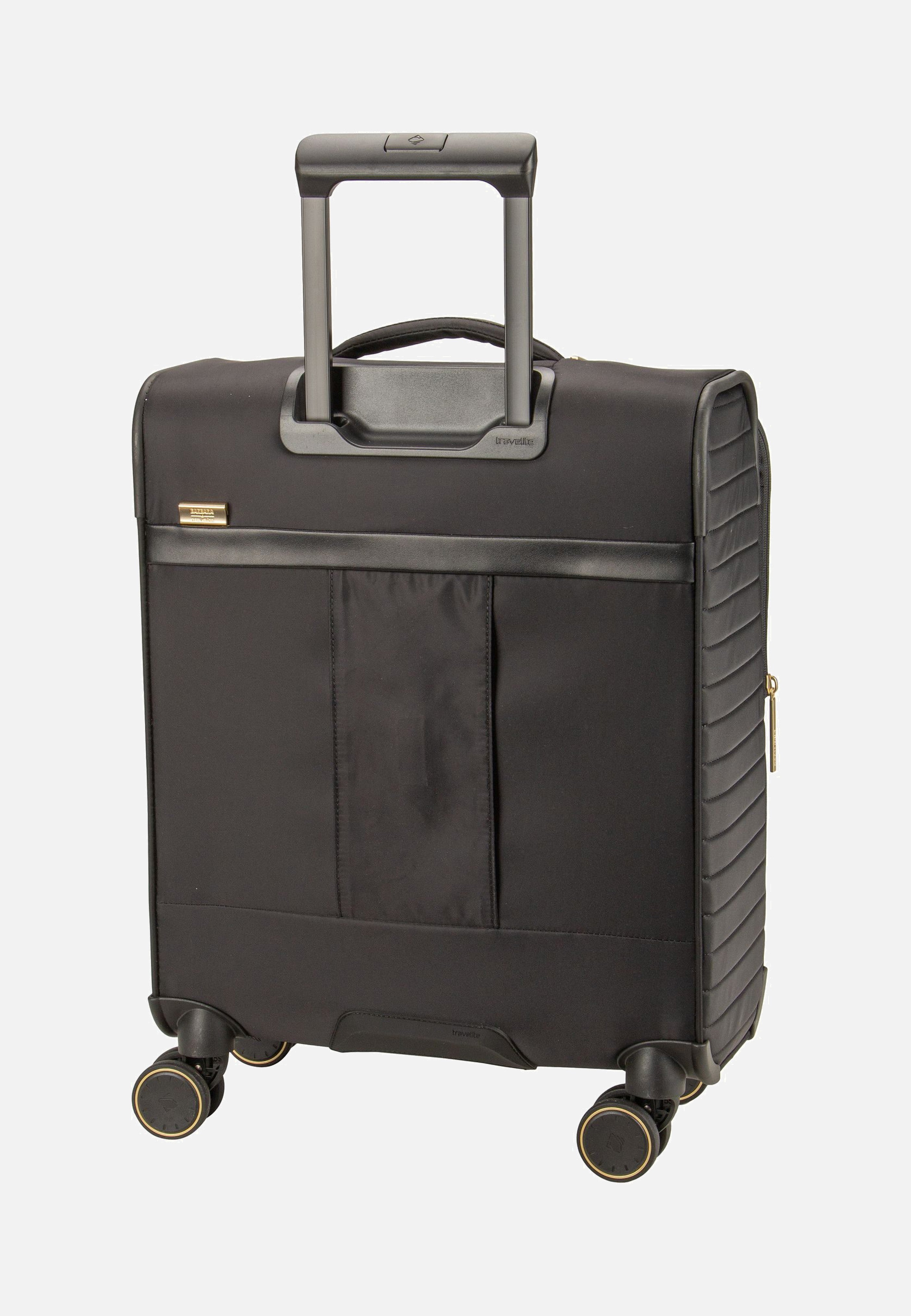 travelite Barbara Stepp 4W Trolley S Exp Black Koffer