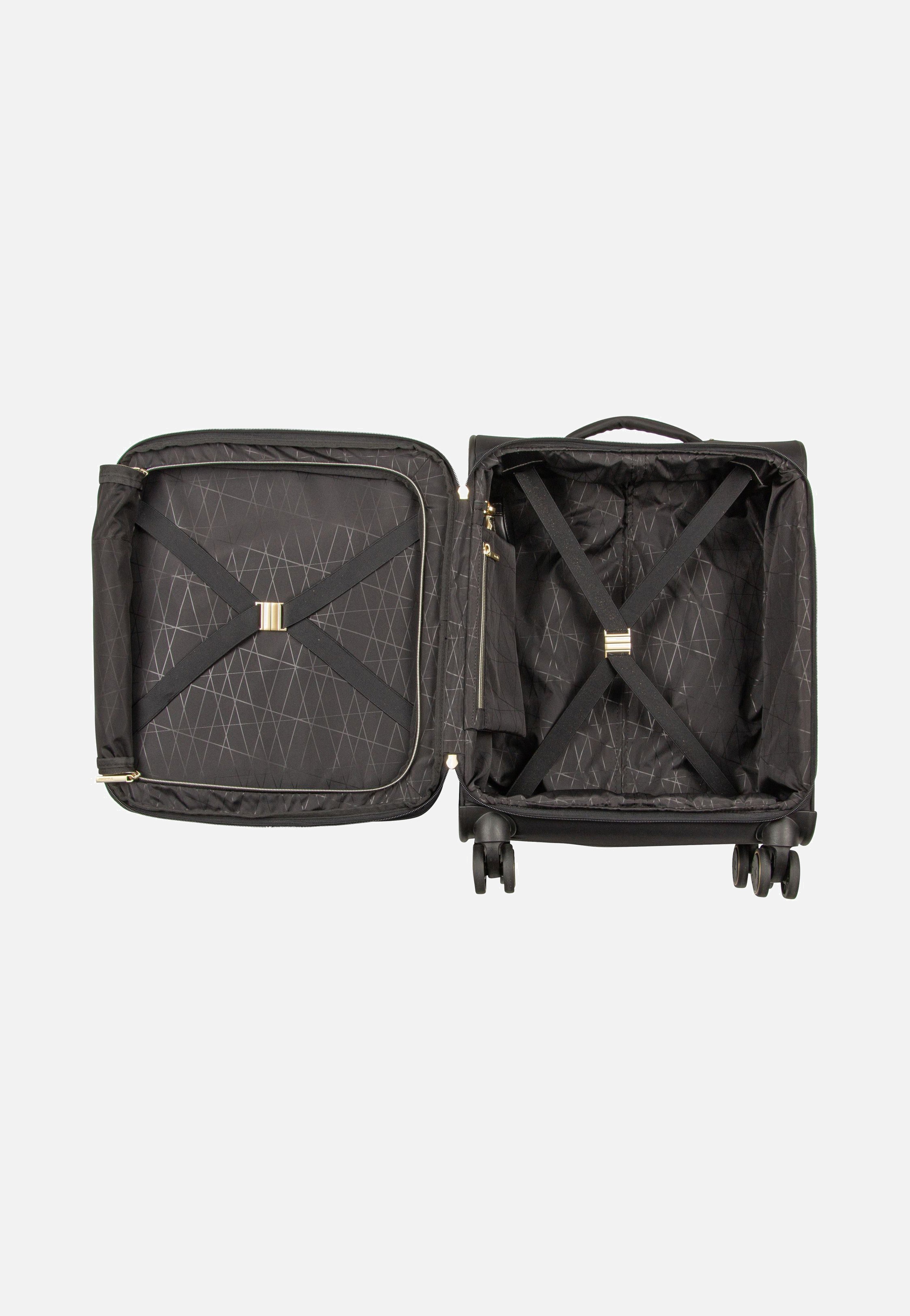 travelite Barbara Stepp 4W Trolley S Exp Black Koffer