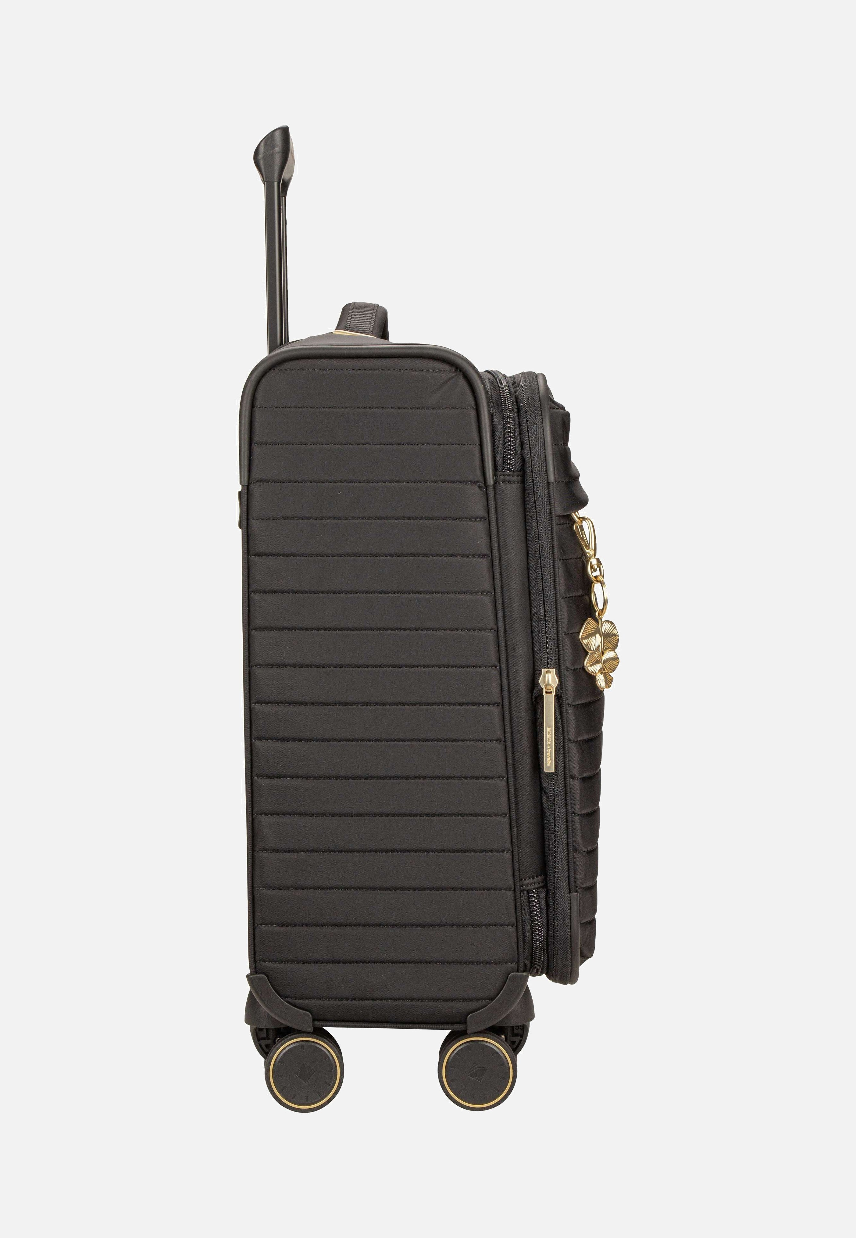 travelite Barbara Stepp 4W Trolley S Exp Black Koffer