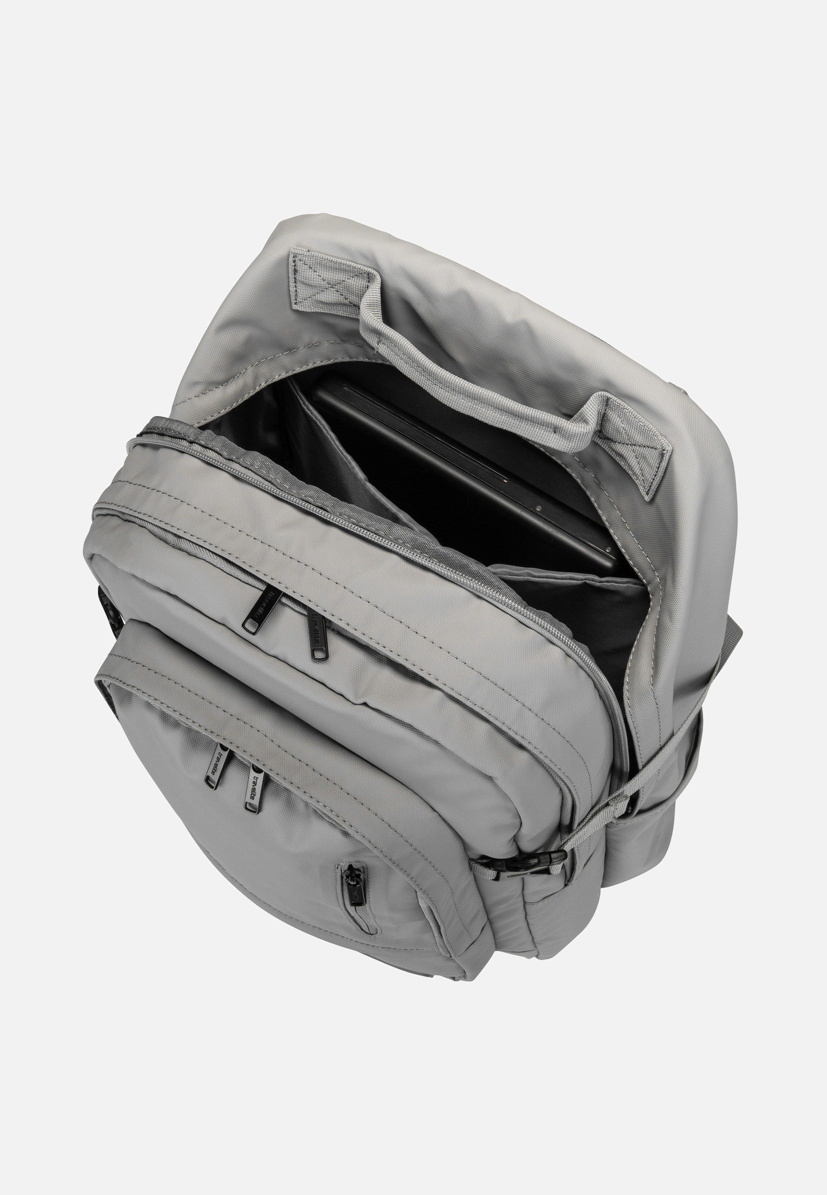 travelite Basics Rollup Daypack Hellgrau Rucksack