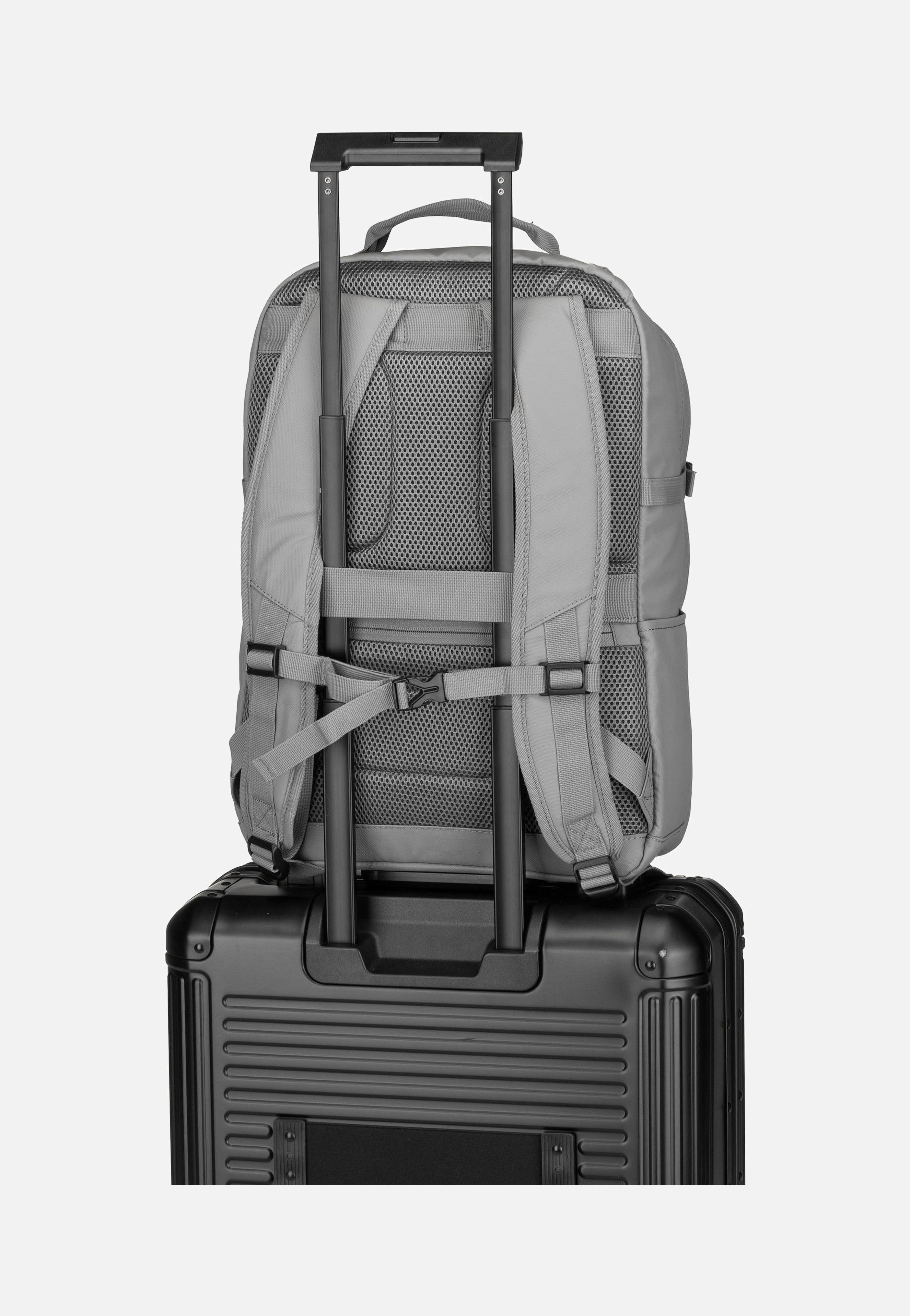 travelite Basics Rollup Daypack Hellgrau Rucksack