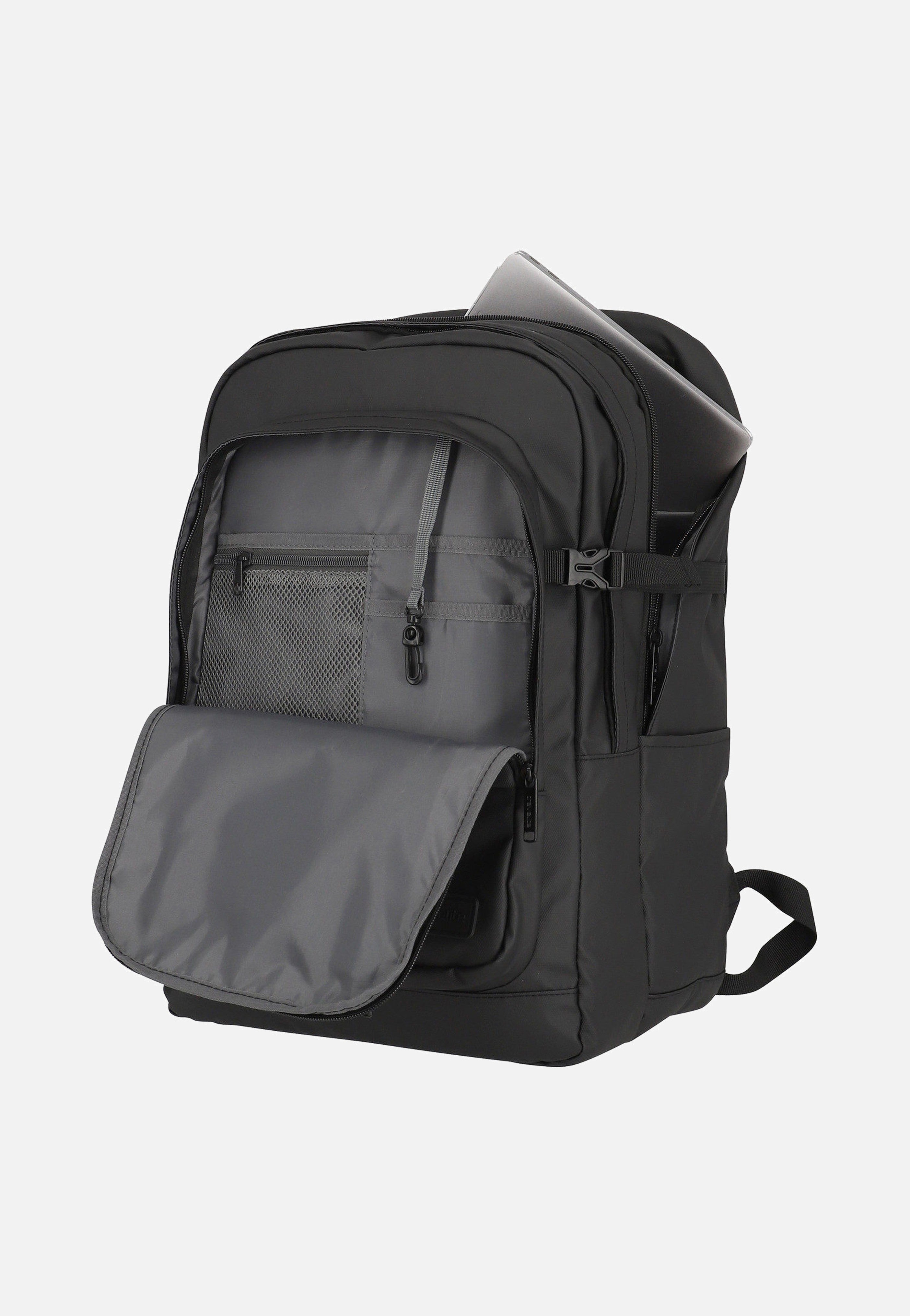 travelite Basics Rollup Daypack Schwarz Rucksack