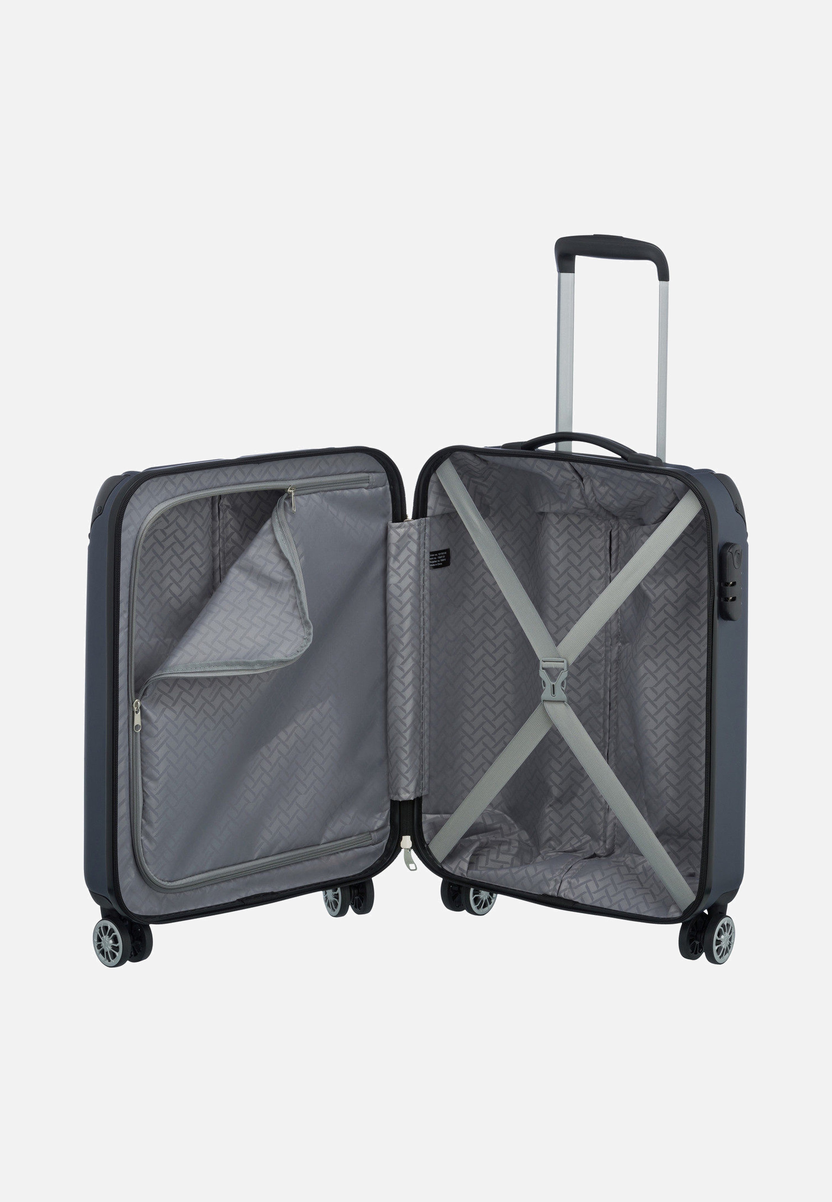 travelite City 4-Rad Trolley S Marine Koffer