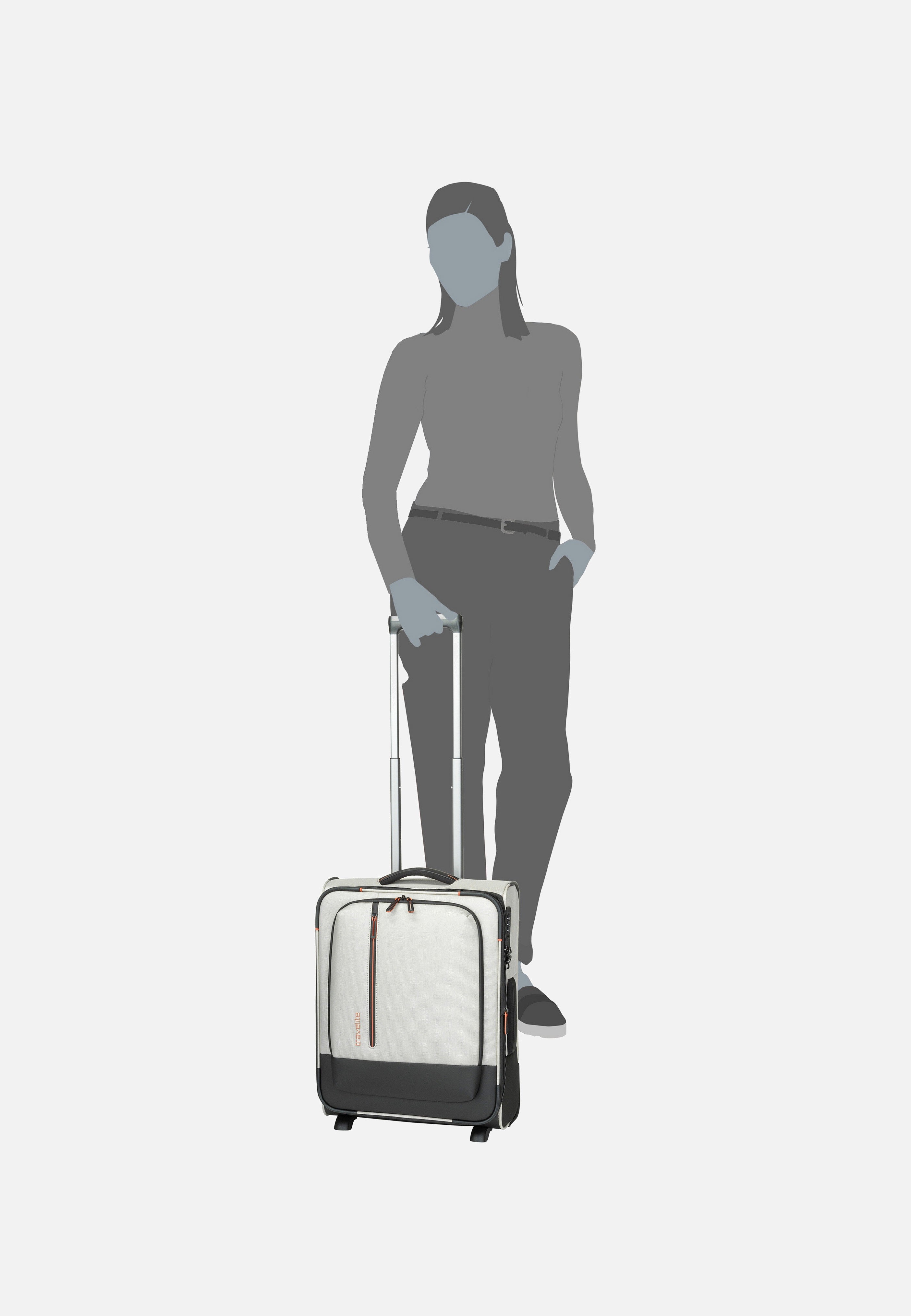 travelite Crosslite 2w Trolley S Natur Koffer