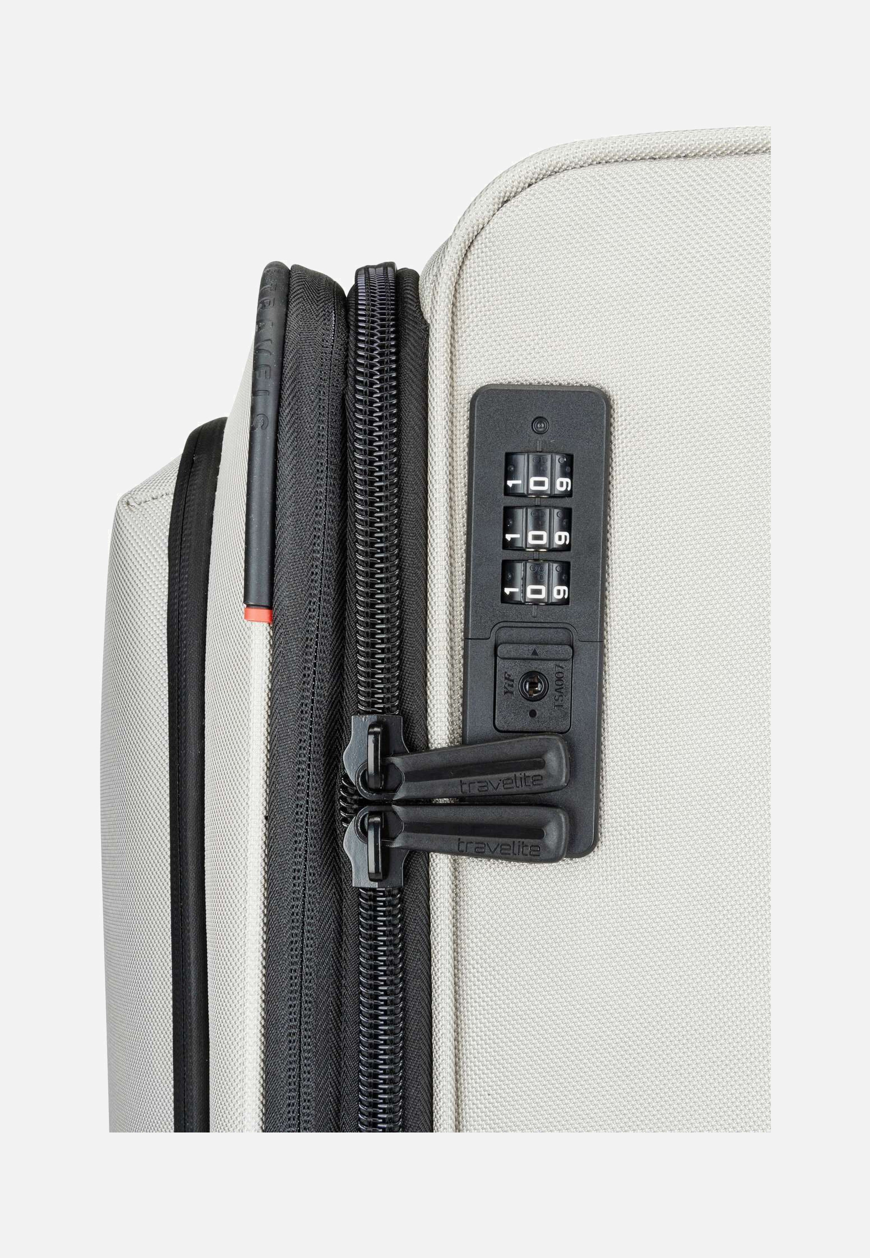 travelite Crosslite 4w Trolley L Natur Koffer