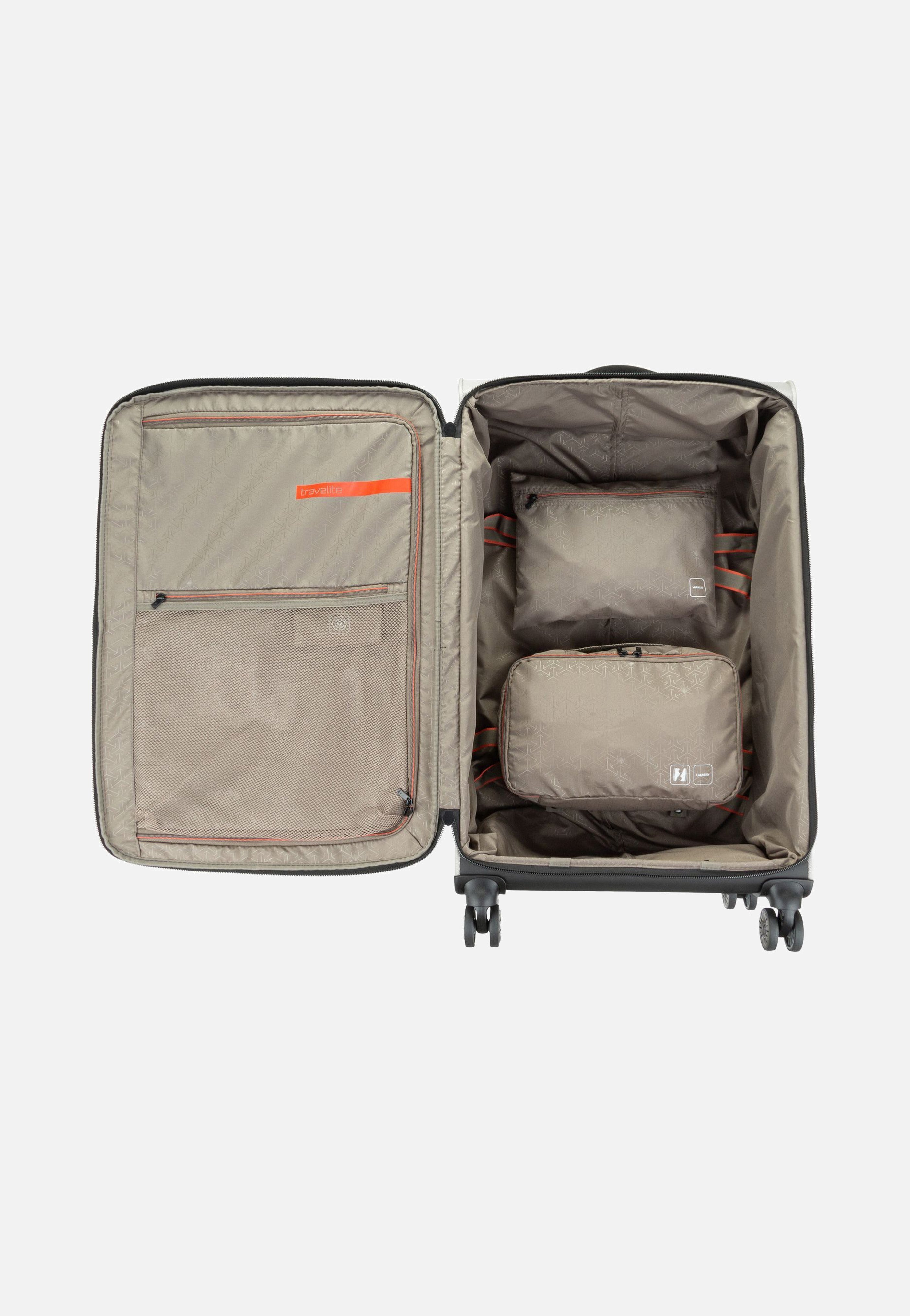 travelite Crosslite 4w Trolley L Natur Koffer