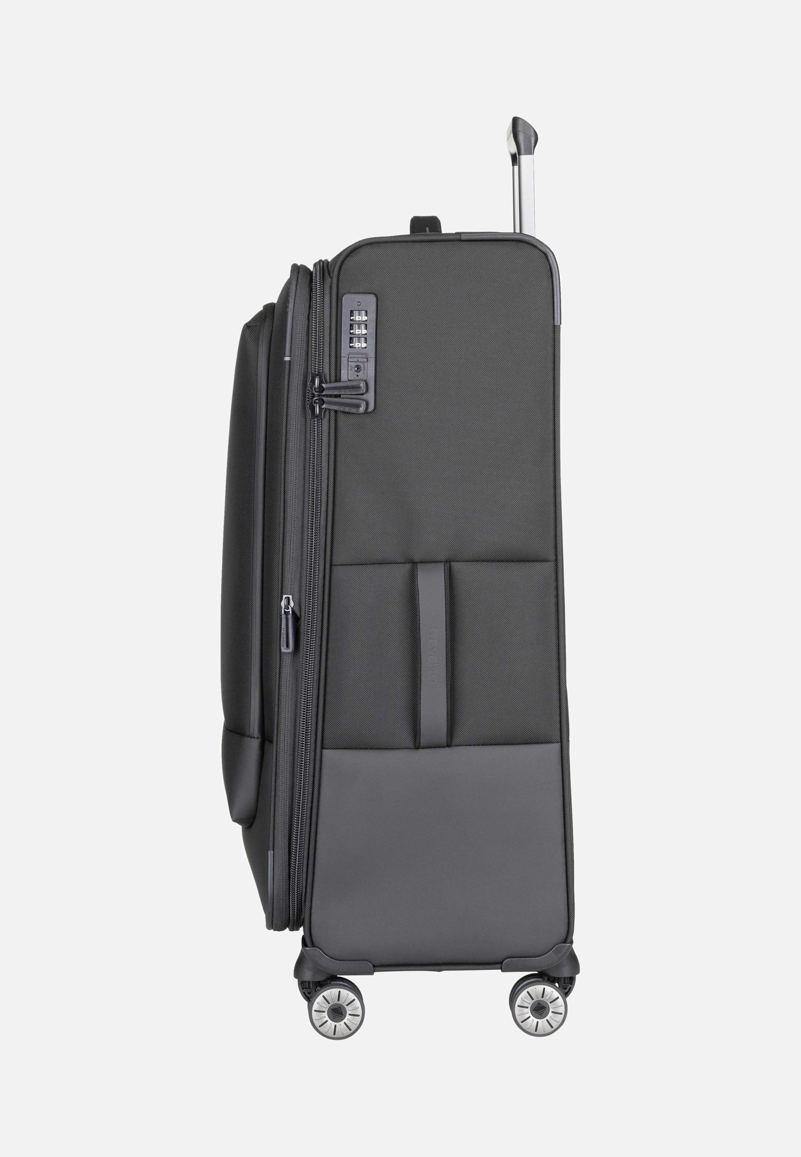 travelite Crosslite 4w Trolley L Schwarz Koffer